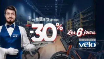 À cette occasion de nombreux modèles de vélos sont à prix cassés du vendredi 5 au samedi 20 septembre 2025.