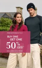 Buy one get one 50% off