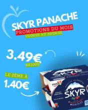 Du 16 au 30 septembre, régalez-vous avec nos Skyr en promo : légers, gourmands et plein de vitalité !