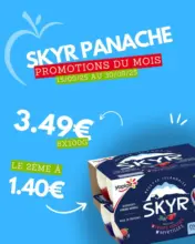 Du 16 au 30 septembre, régalez-vous avec nos Skyr en promo : légers, gourmands et plein de vitalité !