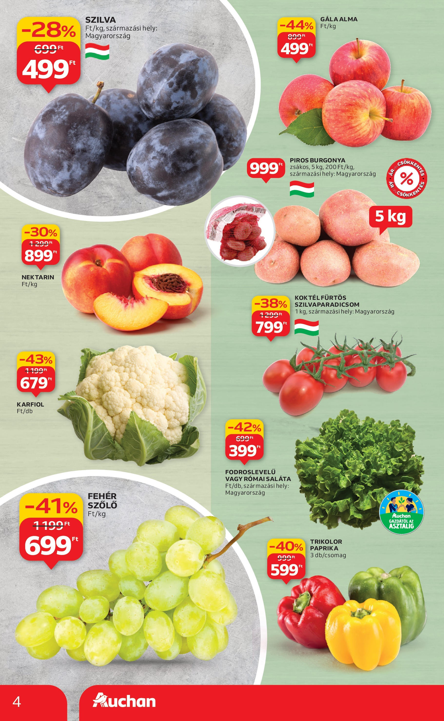 Auchan - Auchan újság érvényessége 09.24.-ig - 2025.09.18. -tól/töl > akció, lapozható szórólap 🛍️ | Oldal: 4