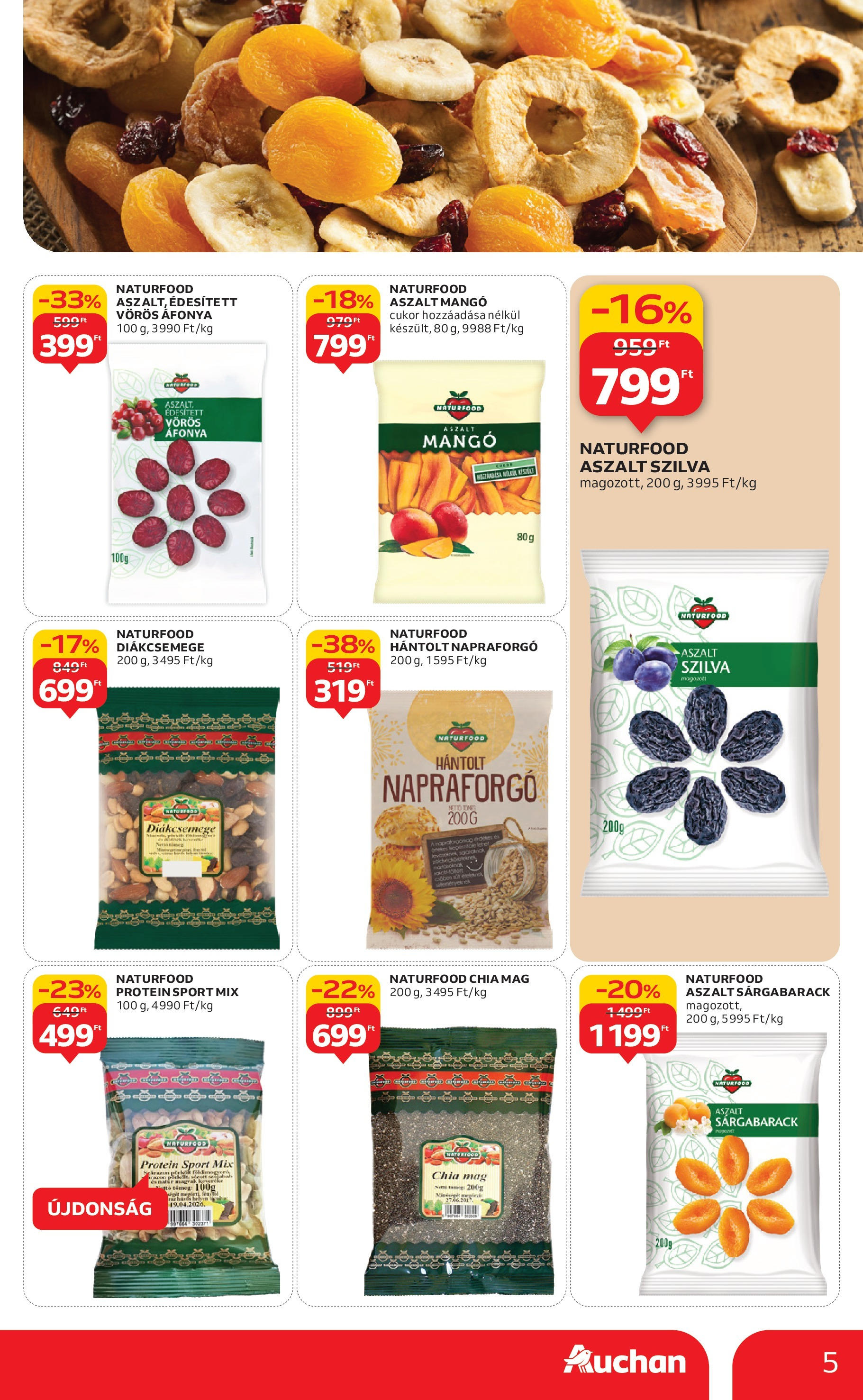 Auchan - Auchan újság érvényessége 09.24.-ig - 2025.09.18. -tól/töl > akció, lapozható szórólap 🛍️ | Oldal: 5