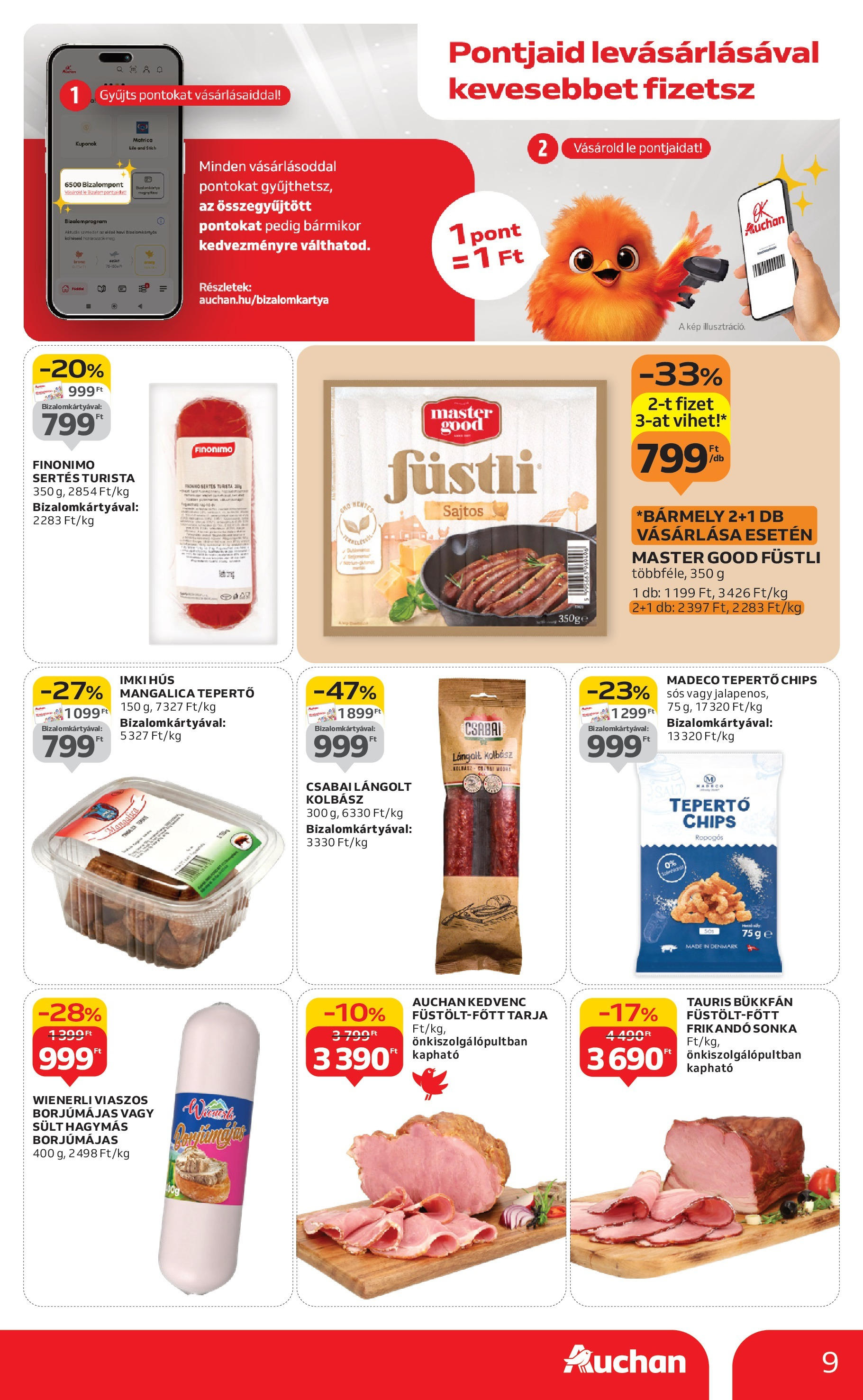 Auchan - Auchan újság érvényessége 09.24.-ig - 2025.09.18. -tól/töl > akció, lapozható szórólap 🛍️ | Oldal: 9