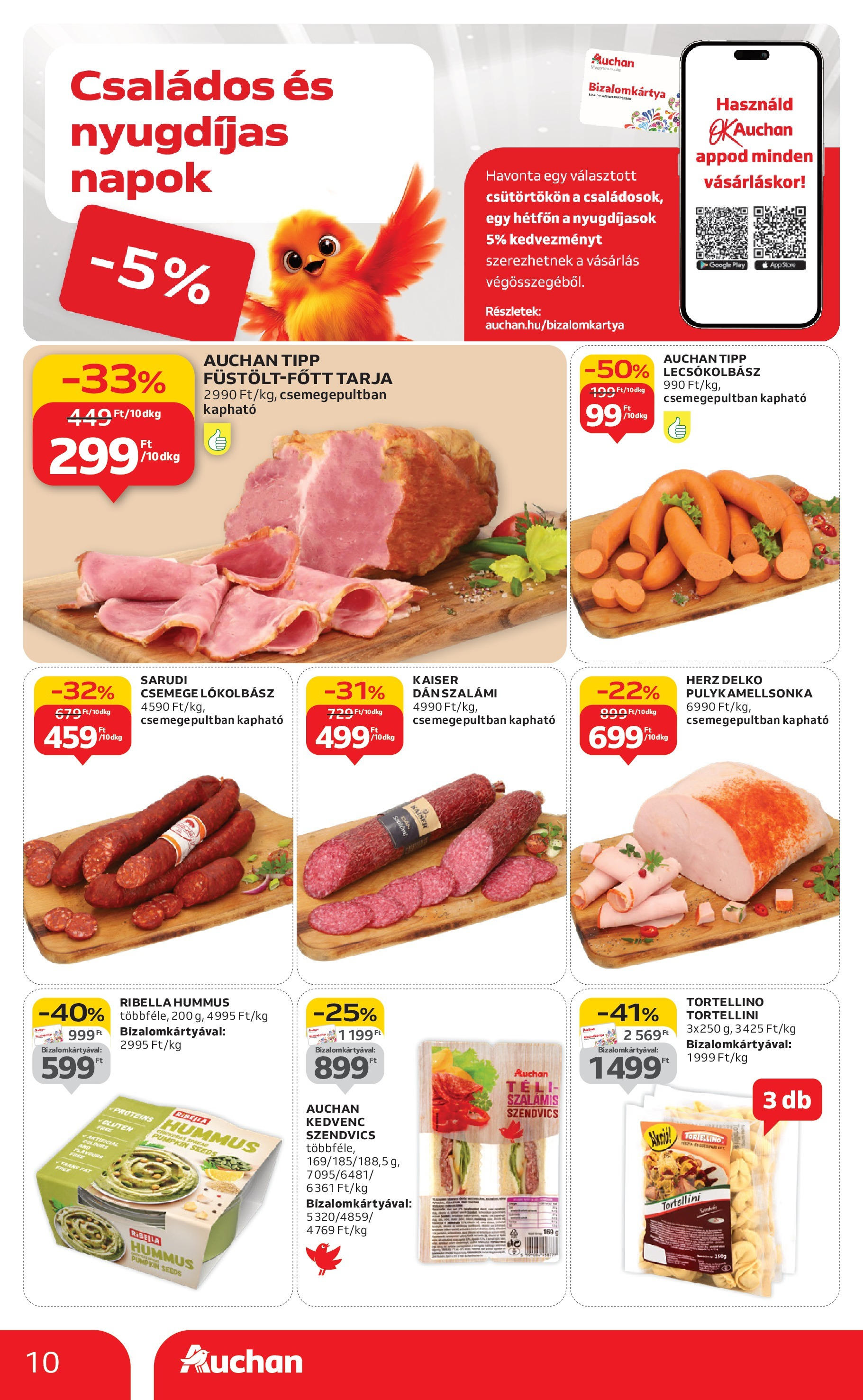 Auchan - Auchan újság érvényessége 09.24.-ig - 2025.09.18. -tól/töl > akció, lapozható szórólap 🛍️ | Oldal: 10