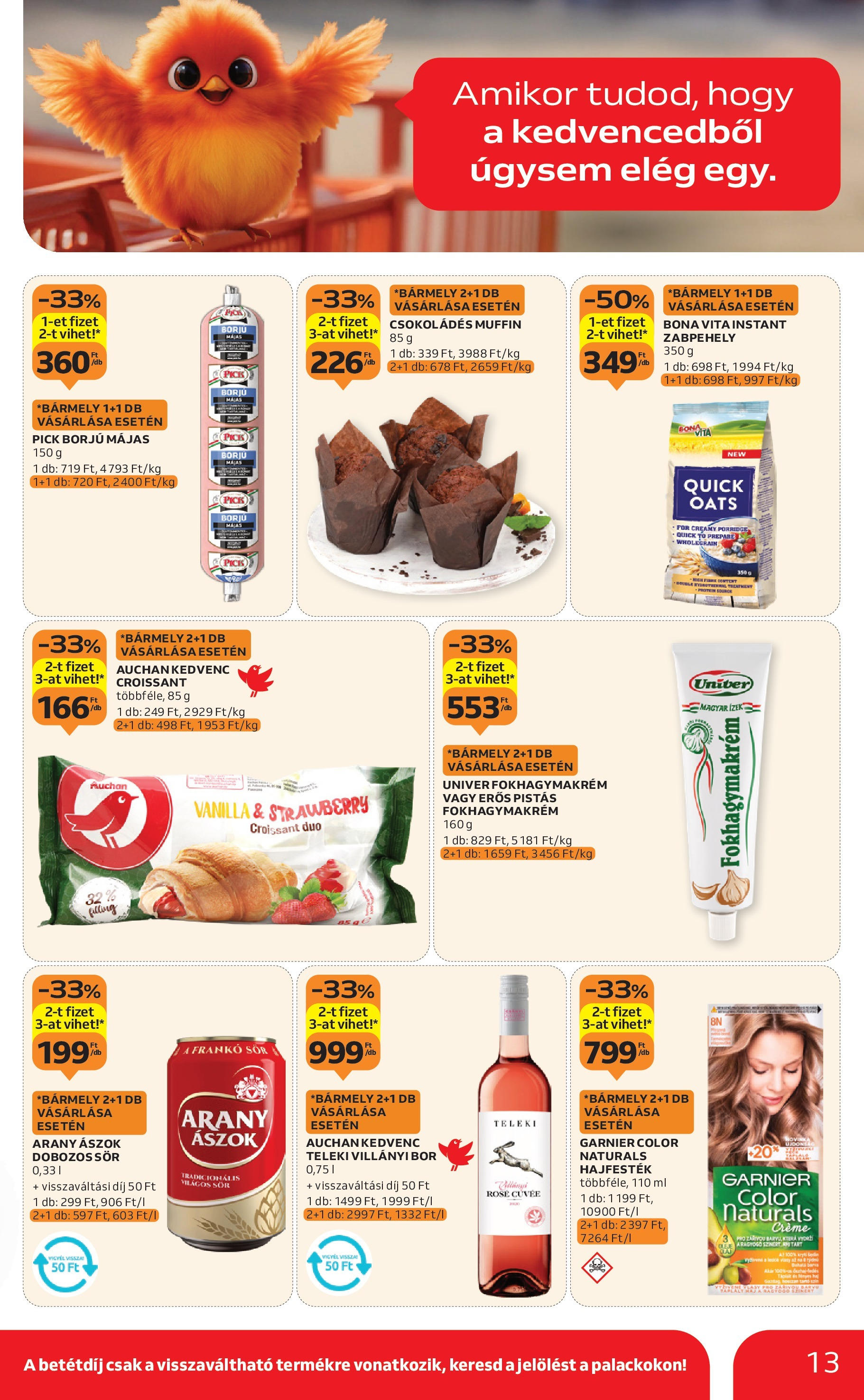 Auchan - Auchan újság érvényessége 09.24.-ig - 2025.09.18. -tól/töl > akció, lapozható szórólap 🛍️ | Oldal: 13