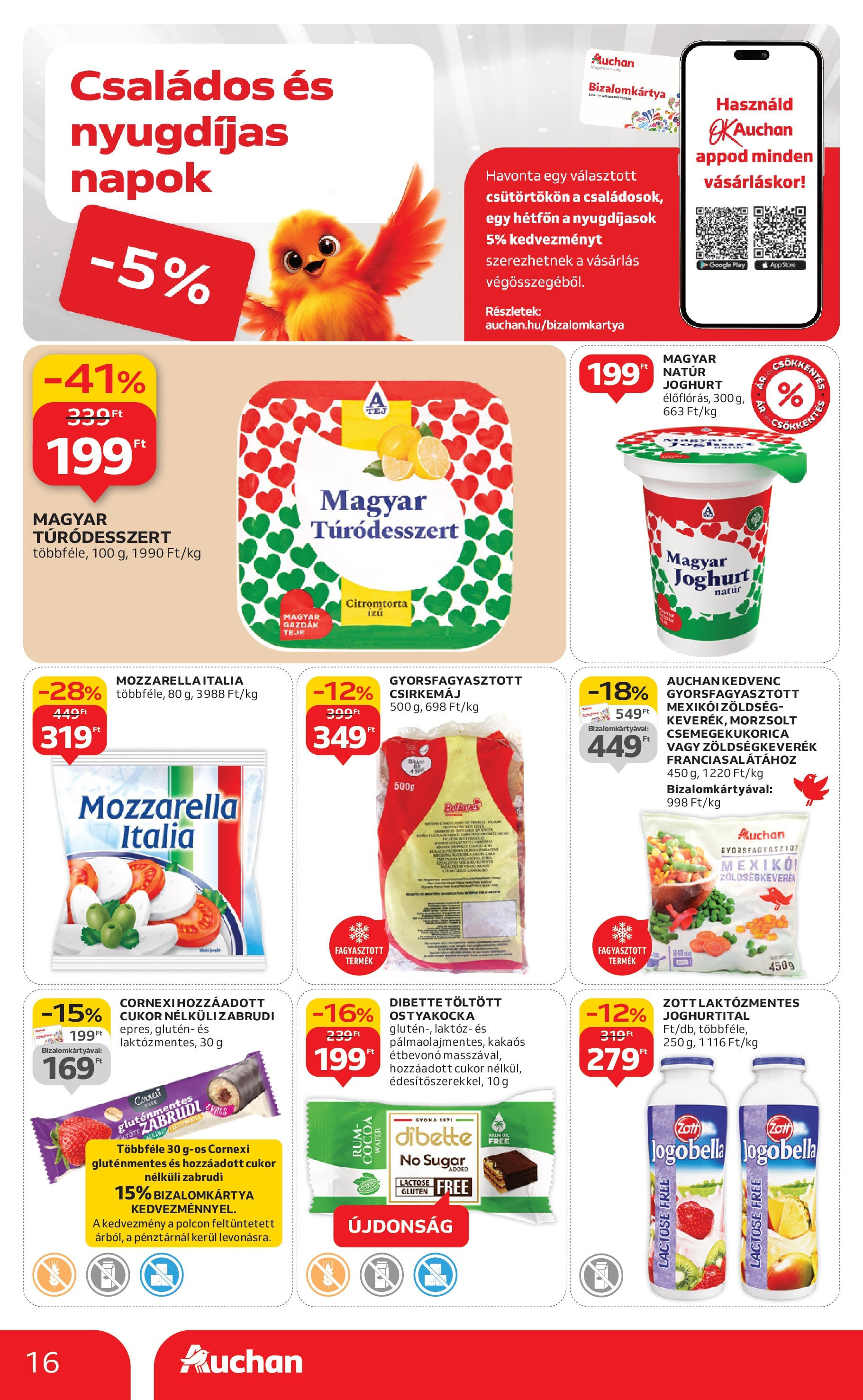 Auchan - Auchan újság érvényessége 09.24.-ig - 2025.09.18. -tól/töl > akció, lapozható szórólap 🛍️ | Oldal: 16