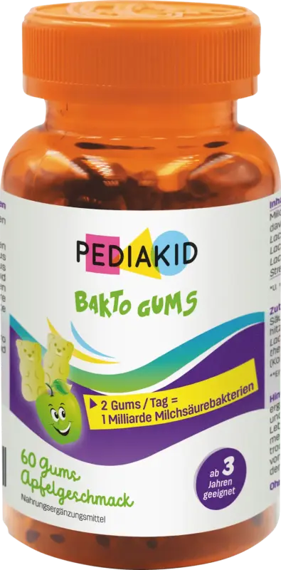PEDIAKID Bakto Gums Apfelgeschmack 60 St