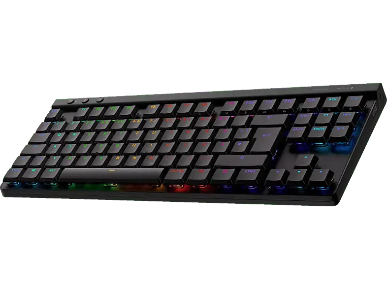 Logitech G G515 Lightspeed TKL Kabellose RGB Gaming Tastatur ohne Ziffernblock (Linear), Lightsync RGB, DEU (Qwertz), Schwarz
