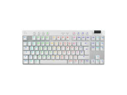 LOGITECH pro X TKL Lightspeed Gaming Tastatur, Bluetooth/2.4 GHz, Mechanisch, qwertz, GX Brown Taktile, Weiß