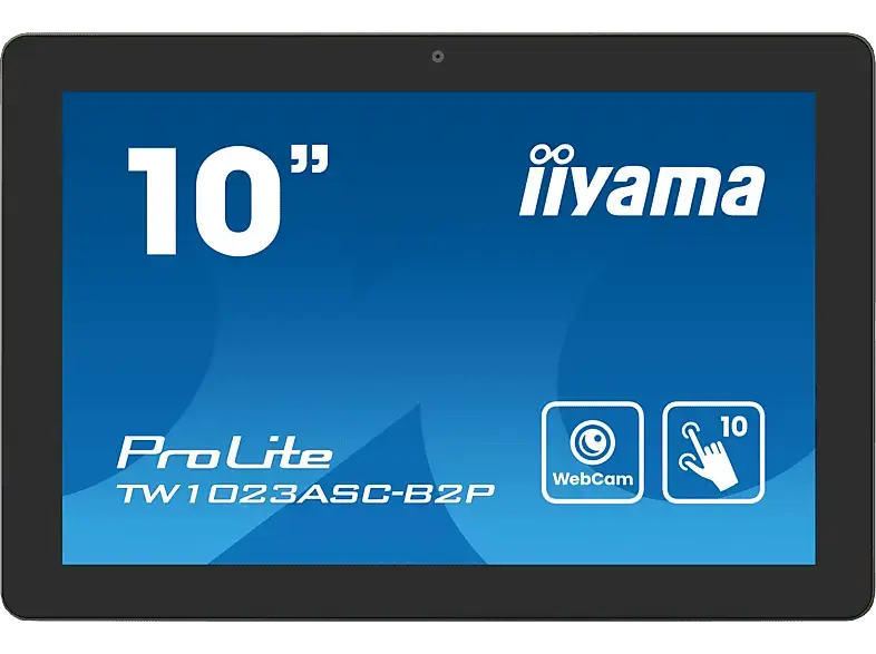 IIYAMA ProLite TW1023ASC-B2P 10,1 Zoll Monitor, WXGA, 25 ms Reaktionszeit, 450 cd/m², Schwarz