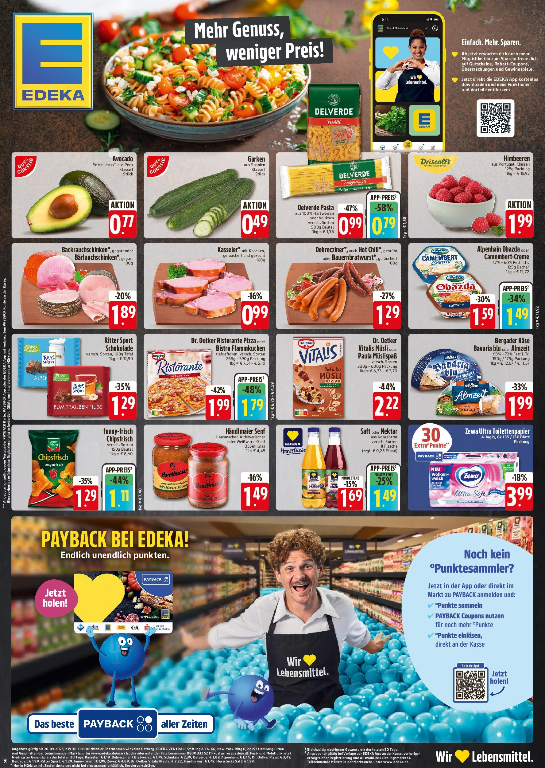Edeka prospekt Rötz	 (ab 17.09.2025) » Angebote Online | Seite: 1