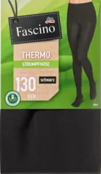 Fascino Strumpfhose Thermo mit recyceltem Polyester schwarz Gr. 46/48, 130 DEN