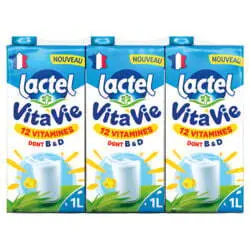Lait Vitamin&eacute; Vita&rsquo;Vie Lactel 6x1L