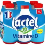 Auchan Hypermarch&eacute; Lait Entier Lactel 6x1L - au 01.07.2026
