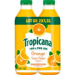 Tropicana Orange Sans Pulpe 2x1,5L