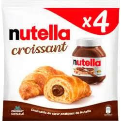 Croissants Surgel&eacute;s Nutella x4