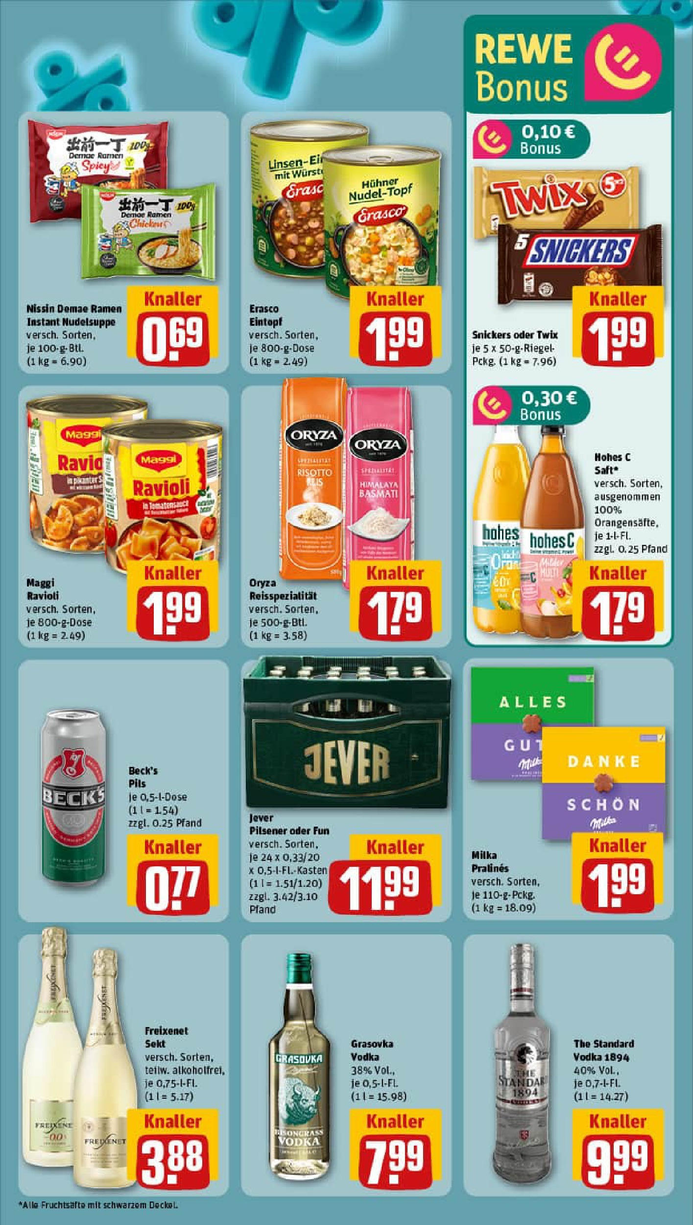 REWE Prospekt ab 21.09.2025 zum Blättern » Angebote | Seite: 7 | Produkte: Maggi, Sekt, Pils, Erasco REWE Prospekt ab 21.09.2025 zum Blättern » Angebote | Seite: 7 | Produkte: Maggi, Sekt, Pils, Erasco