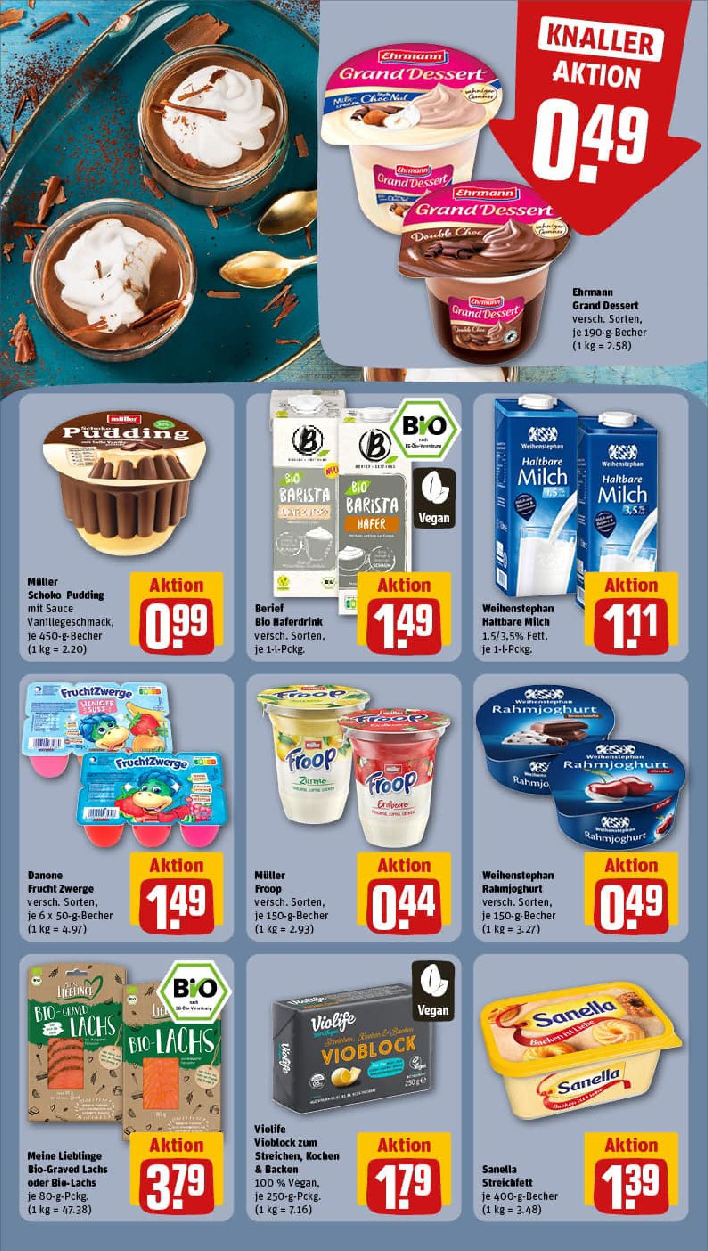 REWE Prospekt ab 21.09.2025 zum Blättern » Angebote | Seite: 15 | Produkte: Butter, Fruchtzwerge, Haltbare milch, Haferdrink REWE Prospekt ab 21.09.2025 zum Blättern » Angebote | Seite: 15 | Produkte: Butter, Fruchtzwerge, Haltbare milch, Haferdrink