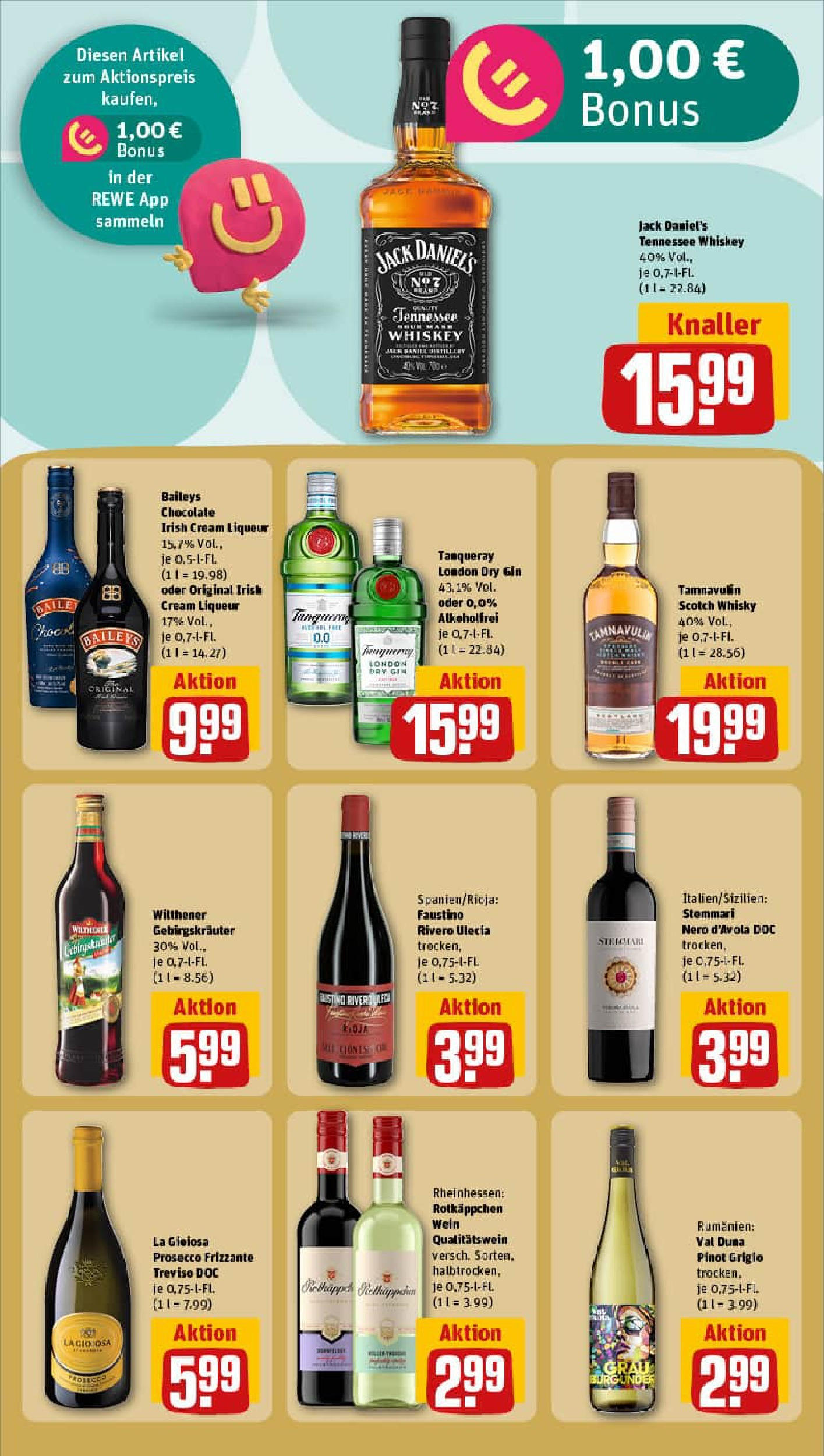 REWE Prospekt ab 21.09.2025 zum Blättern » Angebote | Seite: 21 | Produkte: Whisky, Jack Daniel's, Prosecco, Wein REWE Prospekt ab 21.09.2025 zum Blättern » Angebote | Seite: 21 | Produkte: Whisky, Jack Daniel's, Prosecco, Wein