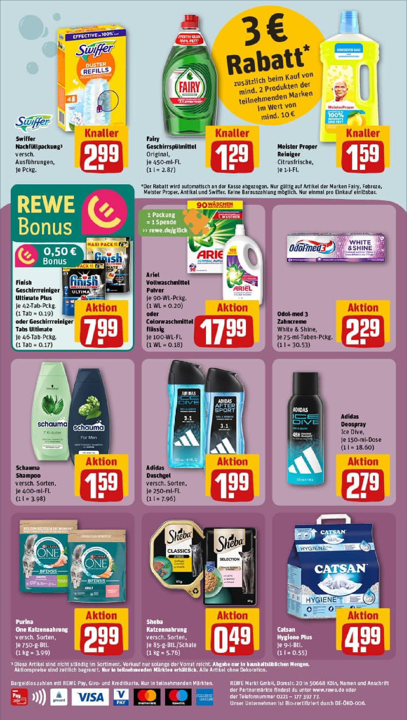 REWE Prospekt ab 21.09.2025 zum Blättern » Angebote | Seite: 24 | Produkte: Catsan, Schauma shampoo, Shampoo, Swiffer REWE Prospekt ab 21.09.2025 zum Blättern » Angebote | Seite: 24 | Produkte: Catsan, Schauma shampoo, Shampoo, Swiffer
