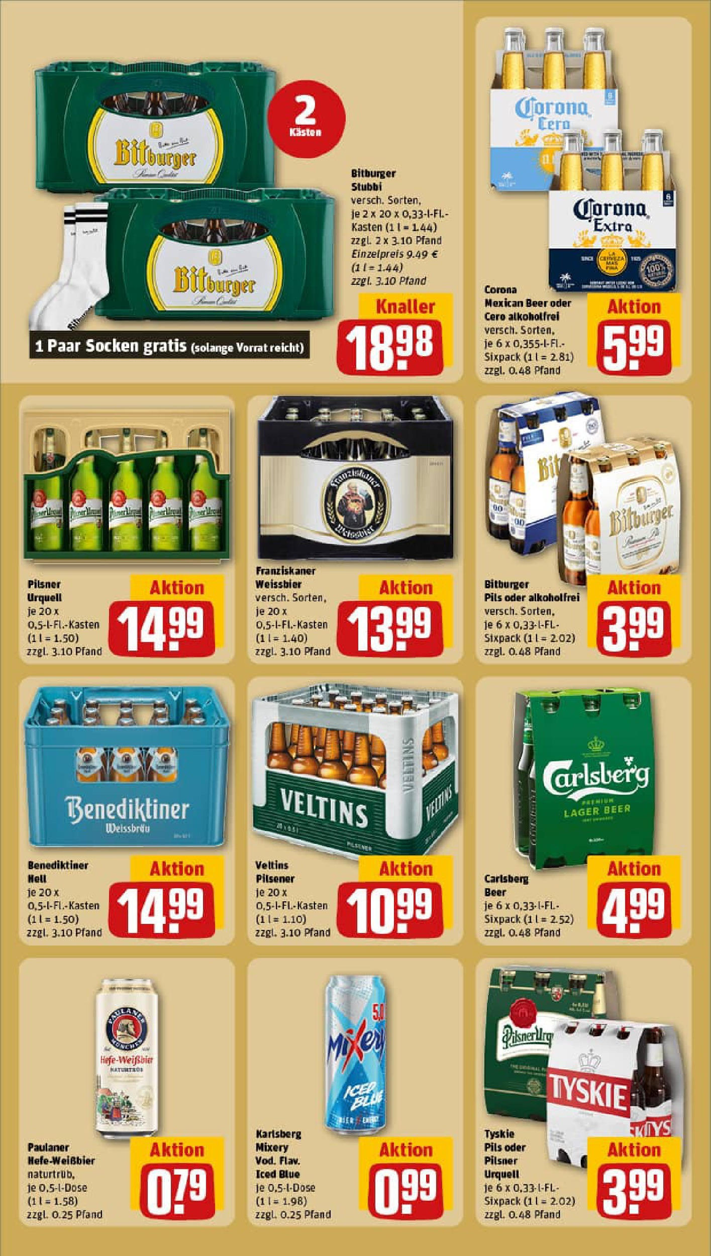 REWE Prospekt ab 21.09.2025 zum Blättern » Angebote | Seite: 19 | Produkte: Bitburger, Pilsner urquell, Mixery, Veltins REWE Prospekt ab 21.09.2025 zum Blättern » Angebote | Seite: 19 | Produkte: Bitburger, Pilsner urquell, Mixery, Veltins