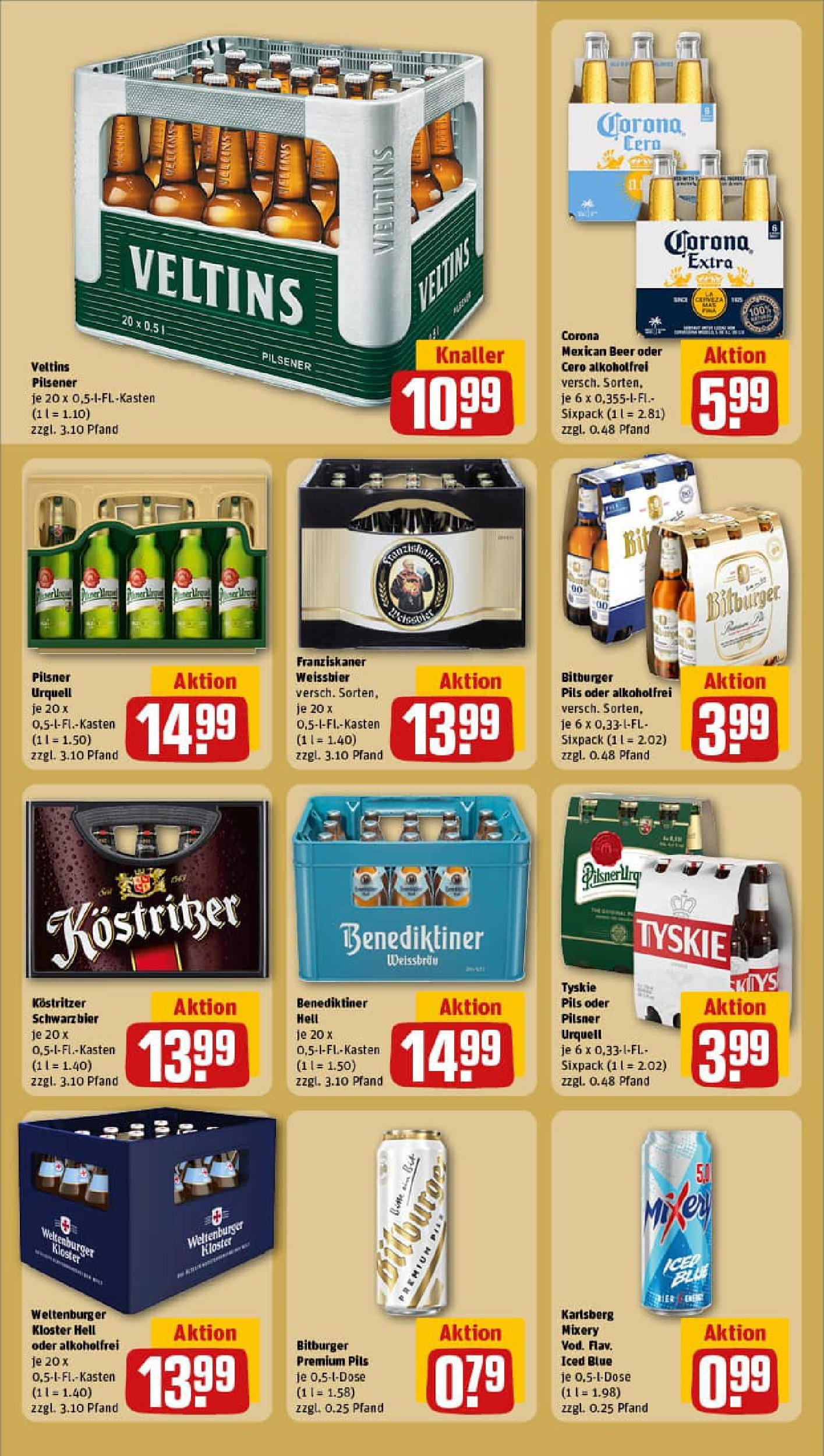 REWE Prospekt ab 21.09.2025 zum Blättern » Angebote | Seite: 19 | Produkte: Bitburger, Weißbier, Pils, Mixery REWE Prospekt ab 21.09.2025 zum Blättern » Angebote | Seite: 19 | Produkte: Bitburger, Weißbier, Pils, Mixery