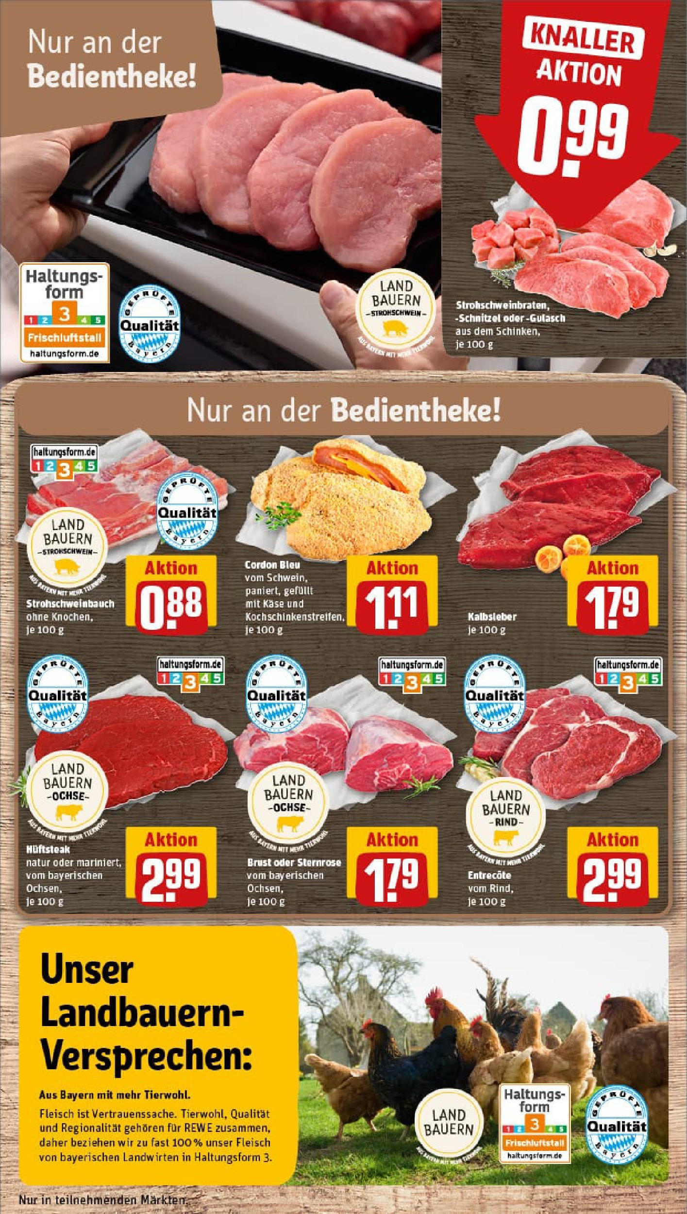 REWE Prospekt ab 21.09.2025 zum Blättern » Angebote | Seite: 14 | Produkte: Entrecote, Schnitzel, Gulasch, Fleisch REWE Prospekt ab 21.09.2025 zum Blättern » Angebote | Seite: 14 | Produkte: Entrecote, Schnitzel, Gulasch, Fleisch