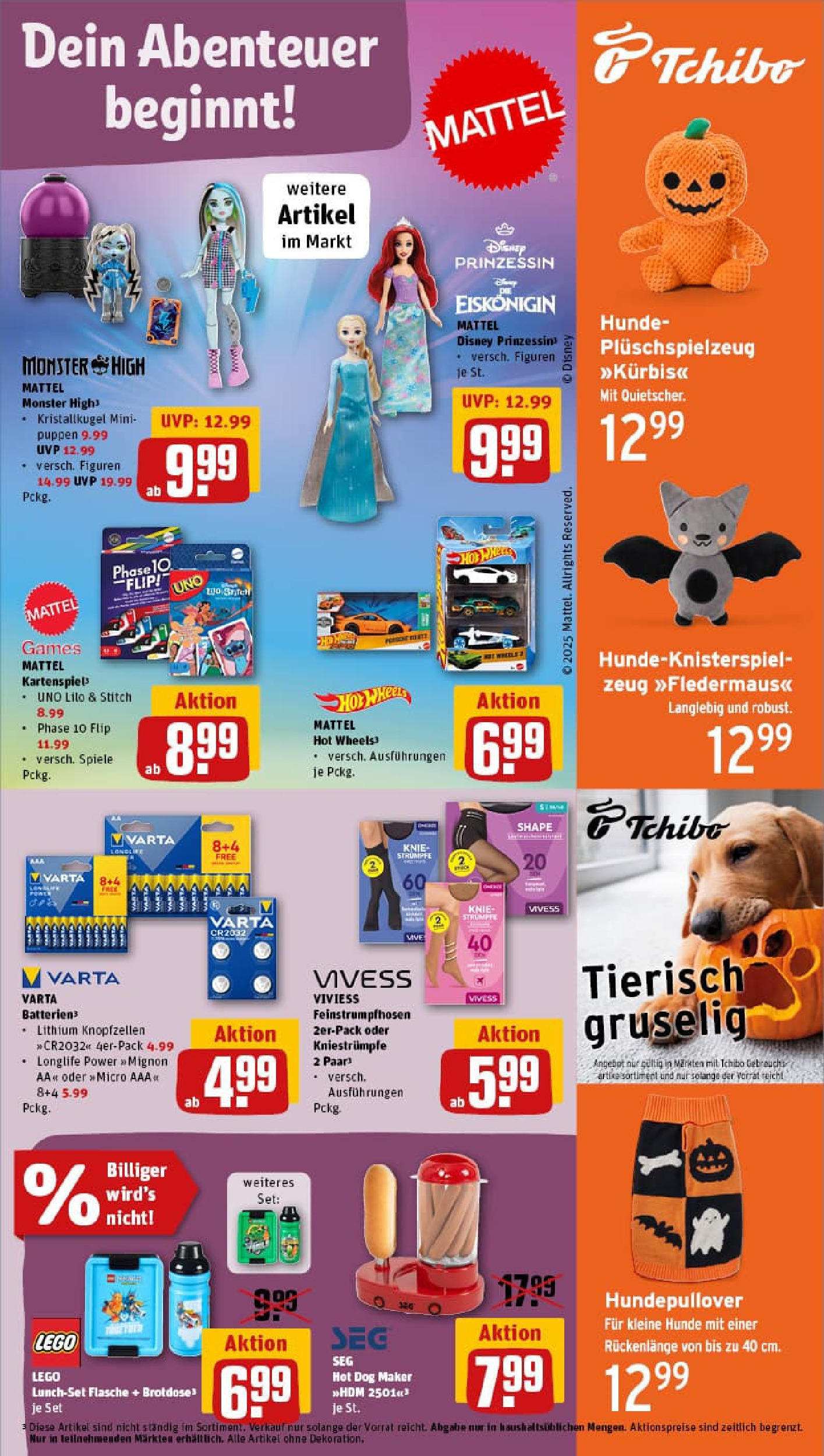 REWE Prospekt ab 21.09.2025 zum Blättern » Angebote | Seite: 25 | Produkte: Strümpfe, Kniestrümpfe, Batterien, Monster REWE Prospekt ab 21.09.2025 zum Blättern » Angebote | Seite: 25 | Produkte: Strümpfe, Kniestrümpfe, Batterien, Monster