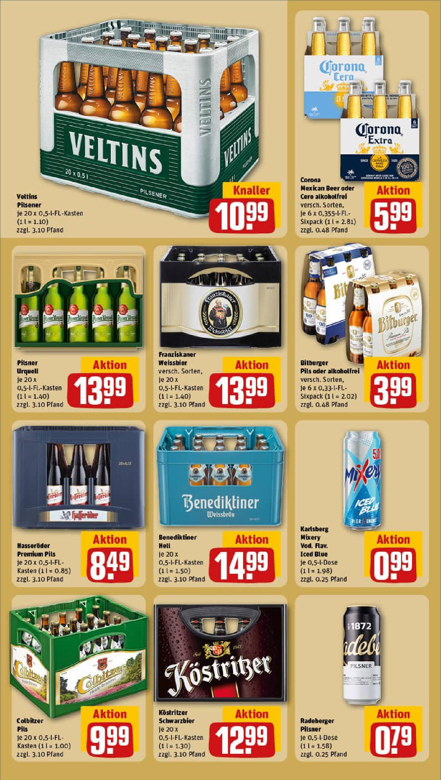REWE Prospekt ab 21.09.2025 zum Blättern » Angebote | Seite: 23 | Produkte: Kostritzer, Pils, Radeberger pilsner, Veltins