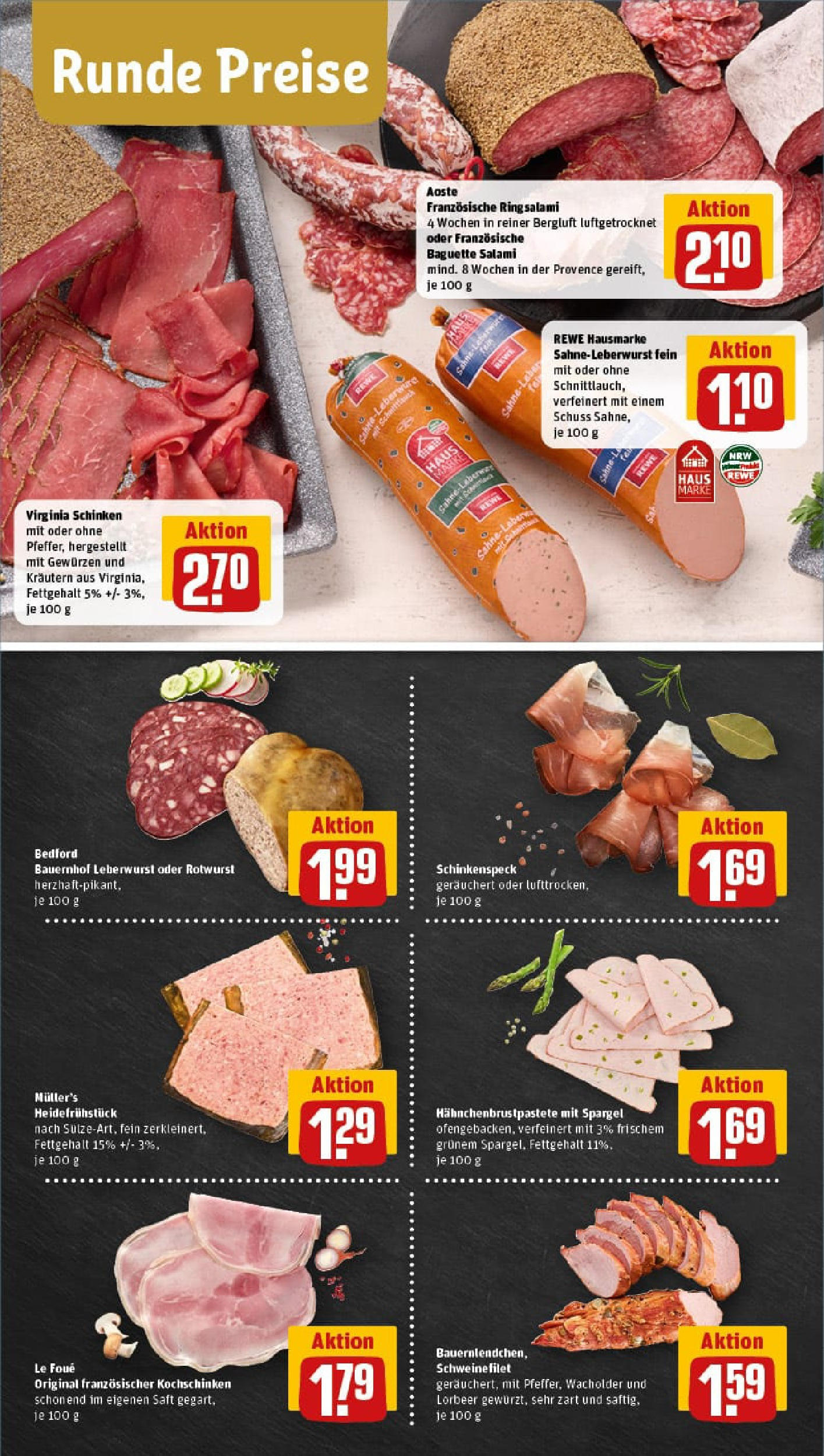 REWE Prospekt ab 21.09.2025 zum Blättern » Angebote | Seite: 8 | Produkte: Baguette, Spargel, Schweinefilet, Saft