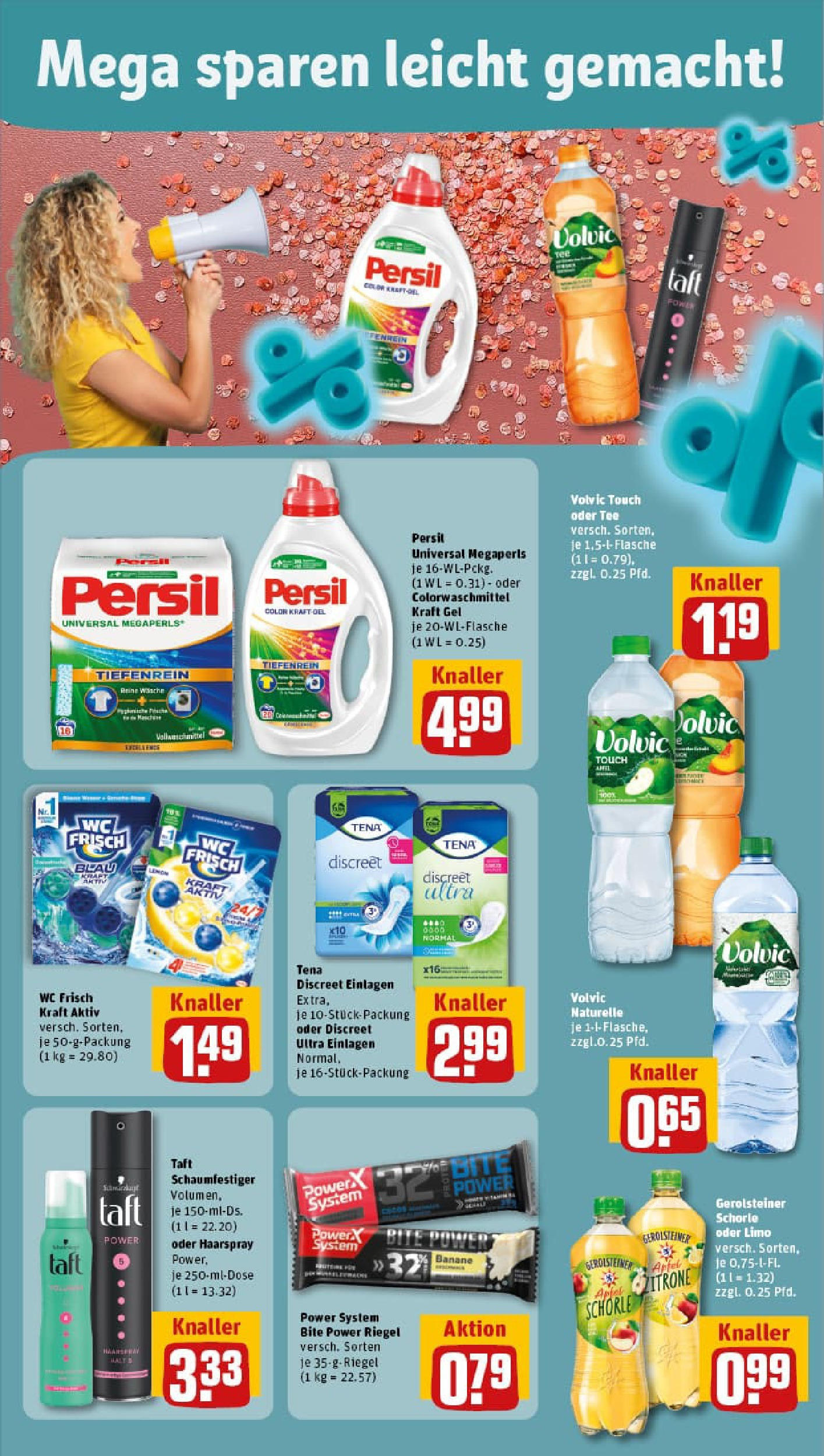 REWE Prospekt ab 21.09.2025 zum Blättern » Angebote | Seite: 18 | Produkte: Zitrone, Tee, Volvic, Gerolsteiner