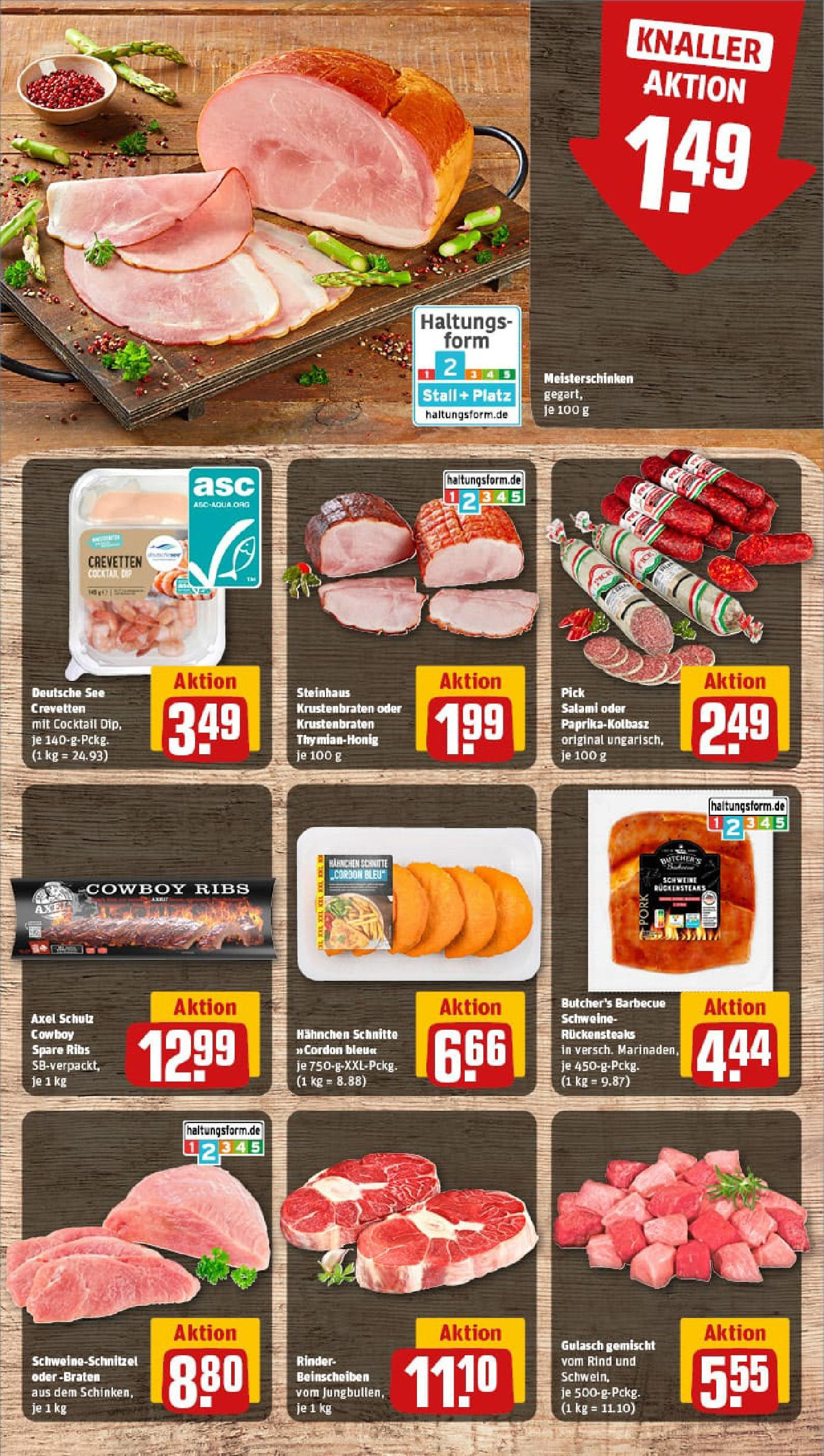 REWE Prospekt ab 21.09.2025 zum Blättern » Angebote | Seite: 12 | Produkte: Hahnchen, Krustenbraten, Gulasch, Steak REWE Prospekt ab 21.09.2025 zum Blättern » Angebote | Seite: 12 | Produkte: Hahnchen, Krustenbraten, Gulasch, Steak
