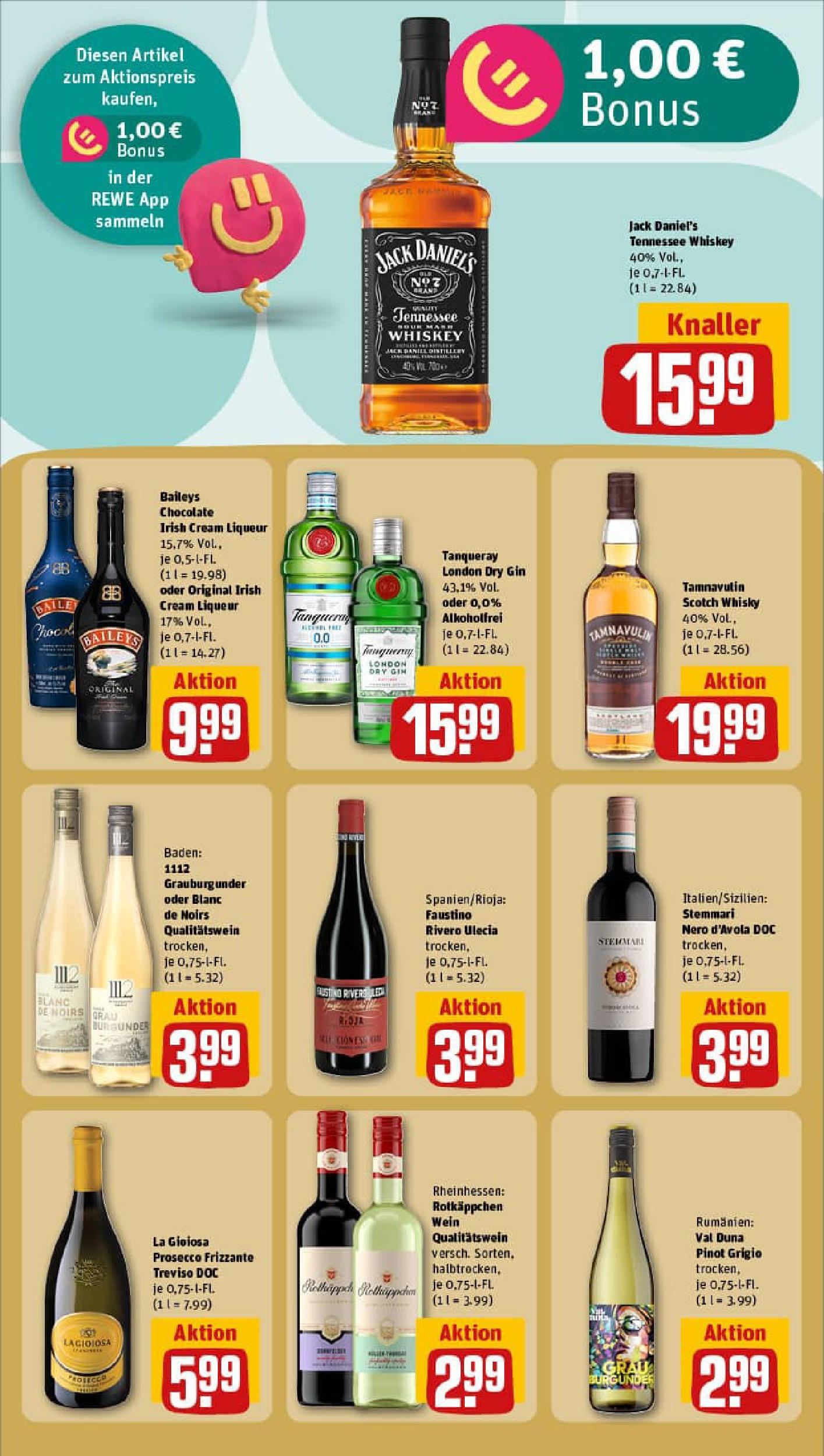 REWE Prospekt ab 21.09.2025 zum Blättern » Angebote | Seite: 15 | Produkte: Whisky, Baileys, Wein, Whiskey REWE Prospekt ab 21.09.2025 zum Blättern » Angebote | Seite: 15 | Produkte: Whisky, Baileys, Wein, Whiskey