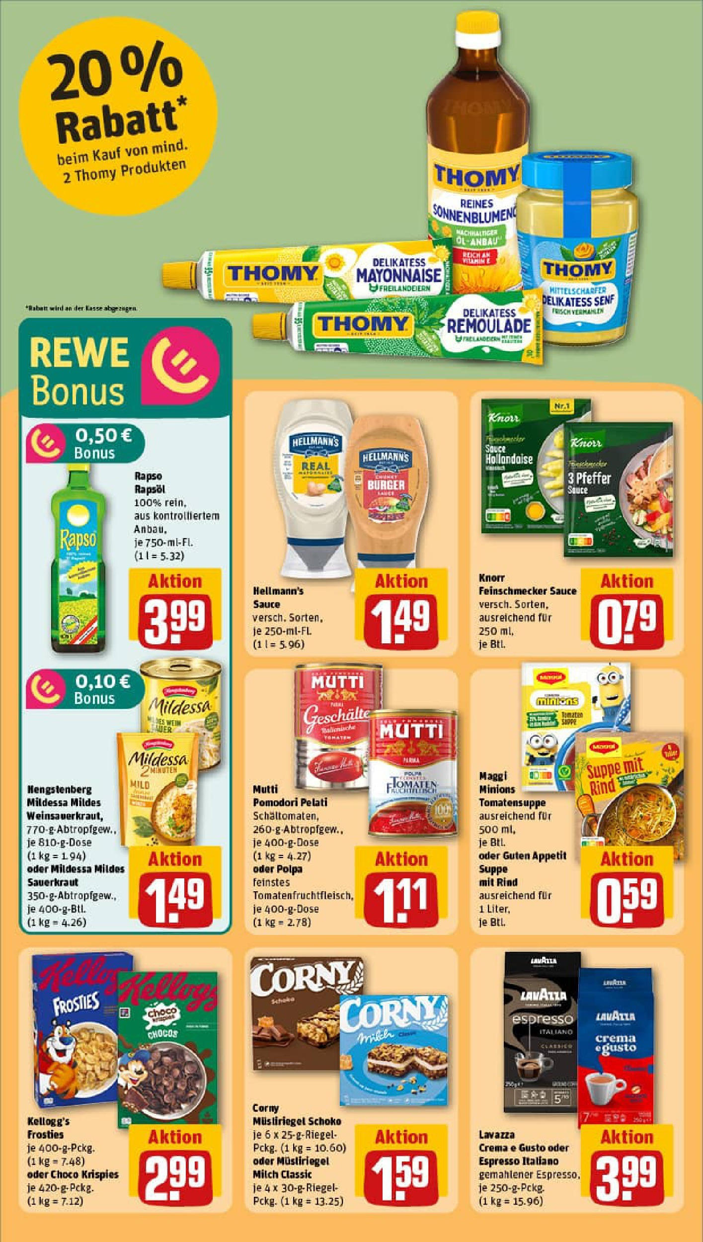 REWE Prospekt ab 21.09.2025 zum Blättern » Angebote | Seite: 16 | Produkte: Lavazza, Milch, Öl, Mayonnaise REWE Prospekt ab 21.09.2025 zum Blättern » Angebote | Seite: 16 | Produkte: Lavazza, Milch, Öl, Mayonnaise