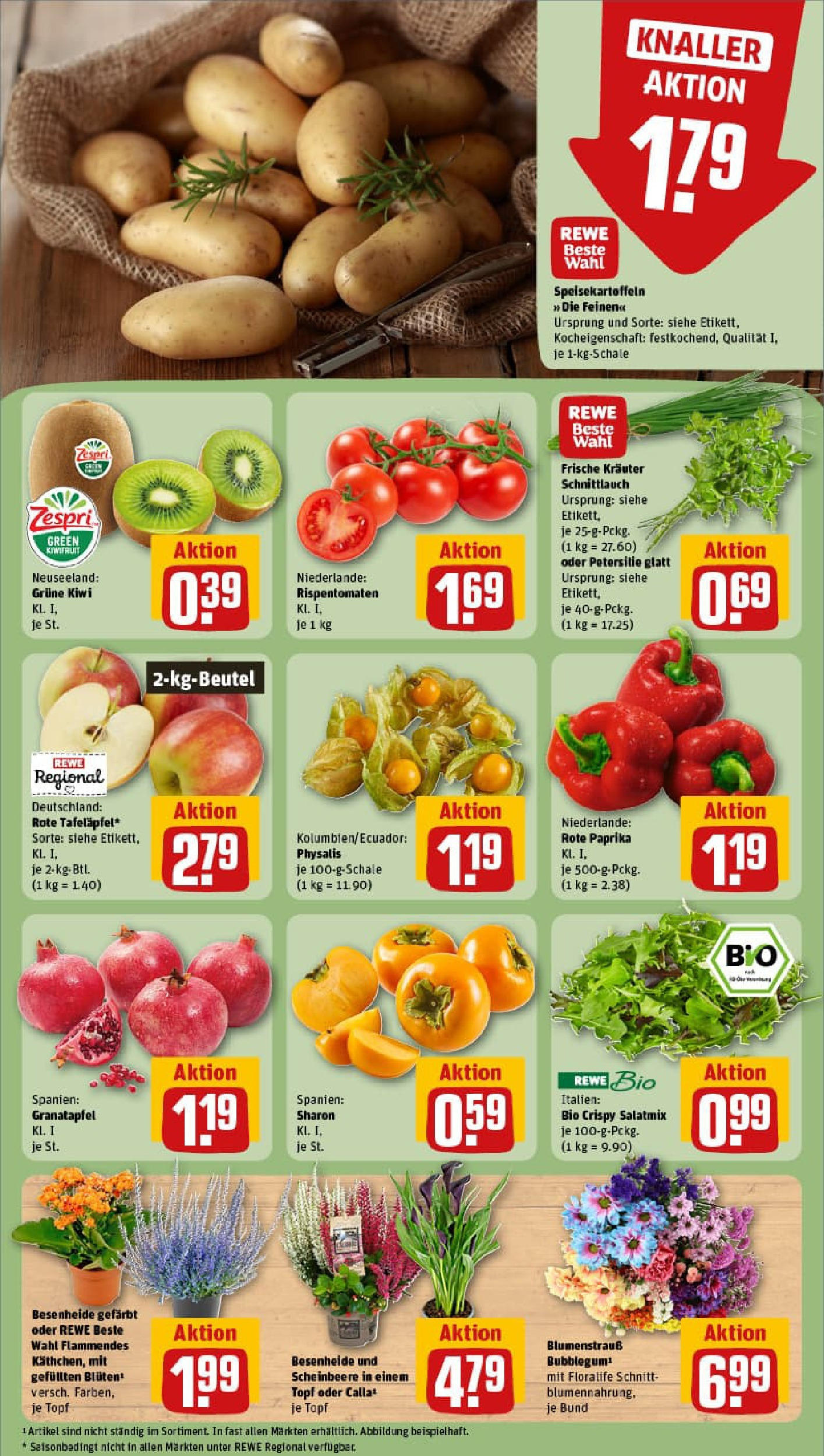 REWE Prospekt ab 21.09.2025 zum Blättern » Angebote | Seite: 11 | Produkte: Granatapfel, Paprika, Petersilie, Kiwi REWE Prospekt ab 21.09.2025 zum Blättern » Angebote | Seite: 11 | Produkte: Granatapfel, Paprika, Petersilie, Kiwi