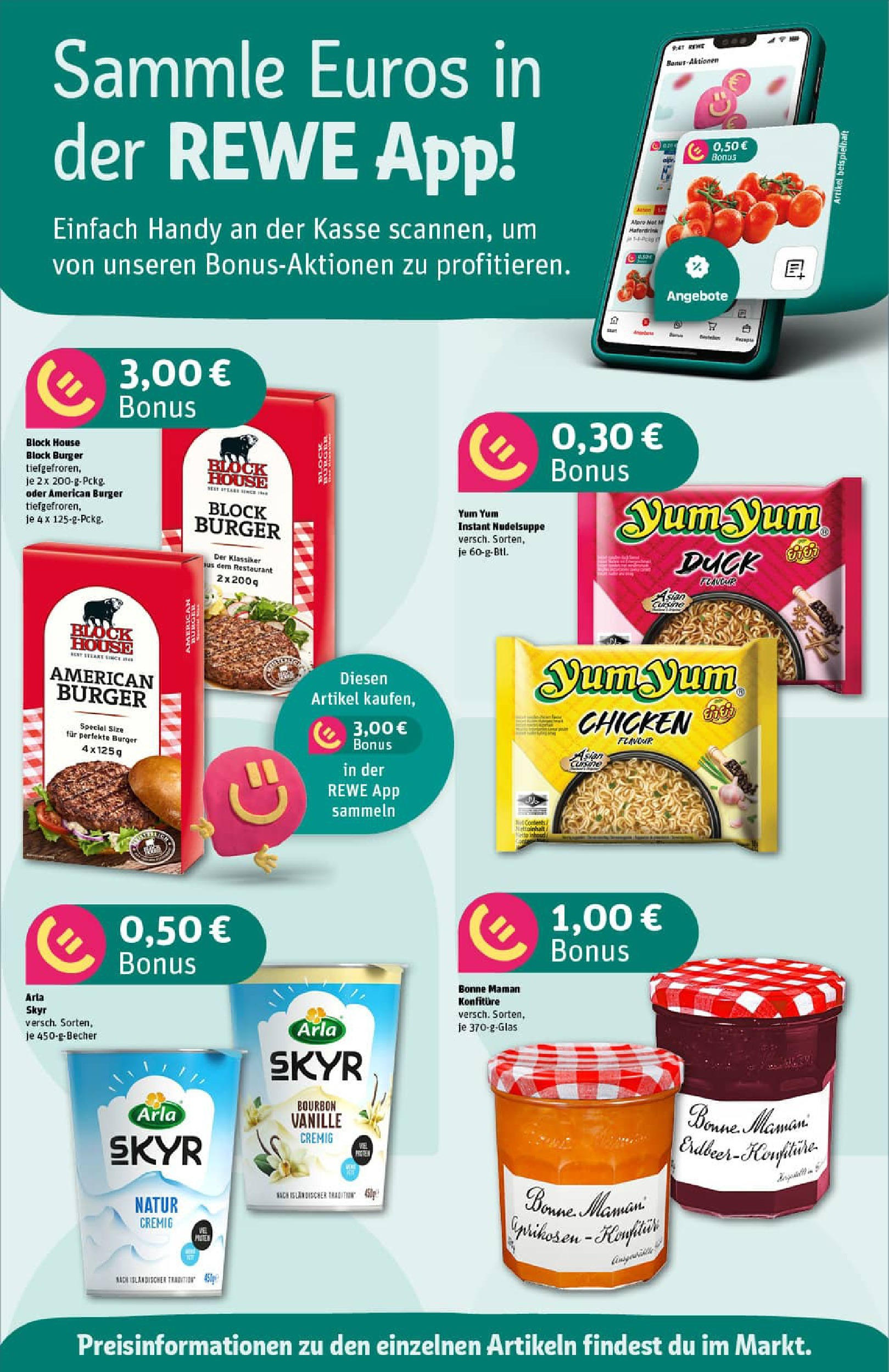 REWE Prospekt ab 21.09.2025 zum Blättern » Angebote | Seite: 4 | Produkte: Burger, Skyr, Arla skyr, Bourbon REWE Prospekt ab 21.09.2025 zum Blättern » Angebote | Seite: 4 | Produkte: Burger, Skyr, Arla skyr, Bourbon