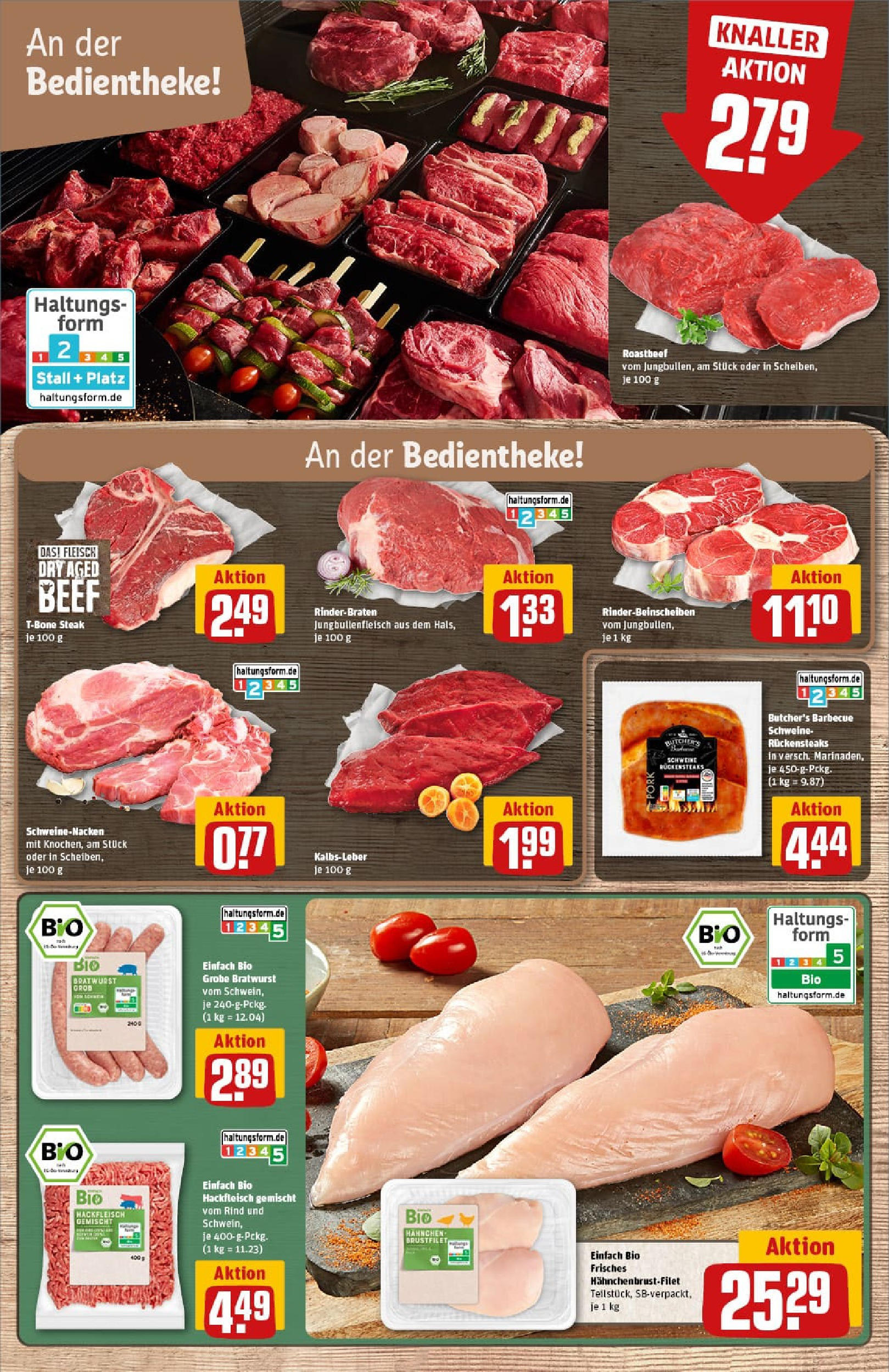REWE Prospekt ab 21.09.2025 zum Blättern » Angebote | Seite: 13 | Produkte: Rinderbraten, Bratwurst, Kalbsleber, Fleisch