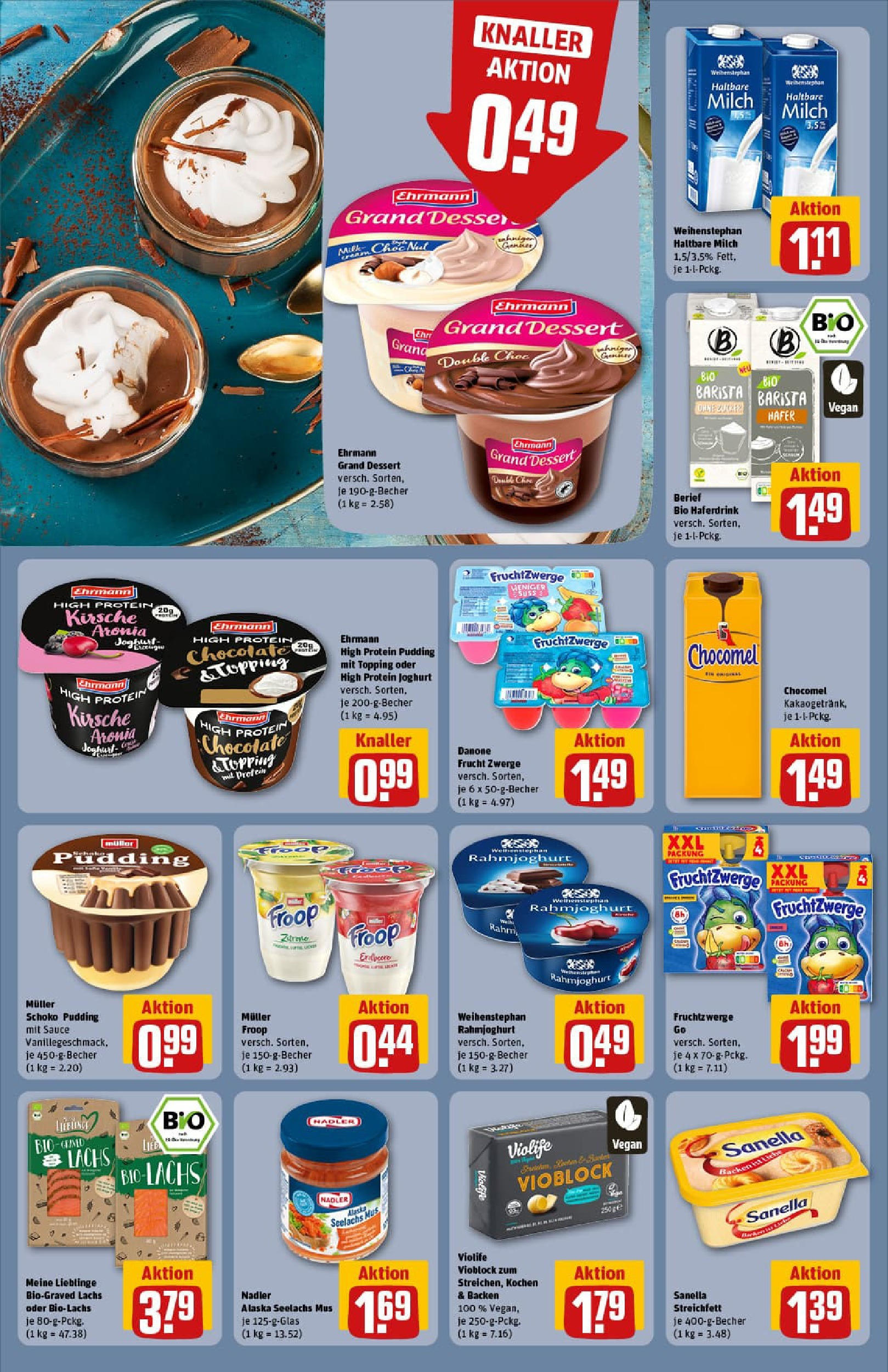 REWE Prospekt ab 21.09.2025 zum Blättern » Angebote | Seite: 22 | Produkte: Pudding, Haferdrink, Chocomel, Sanella REWE Prospekt ab 21.09.2025 zum Blättern » Angebote | Seite: 22 | Produkte: Pudding, Haferdrink, Chocomel, Sanella