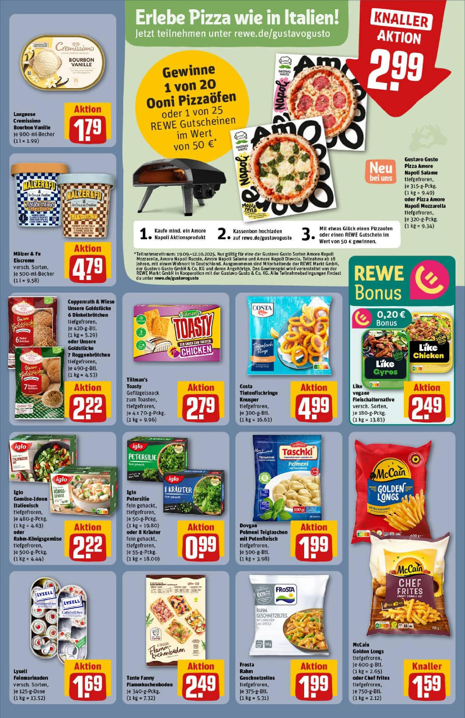 REWE Prospekt ab 21.09.2025 zum Blättern » Angebote | Seite: 23 | Produkte: Tintenfisch, Eiscreme, Gyros, Pizza REWE Prospekt ab 21.09.2025 zum Blättern » Angebote | Seite: 23 | Produkte: Tintenfisch, Eiscreme, Gyros, Pizza