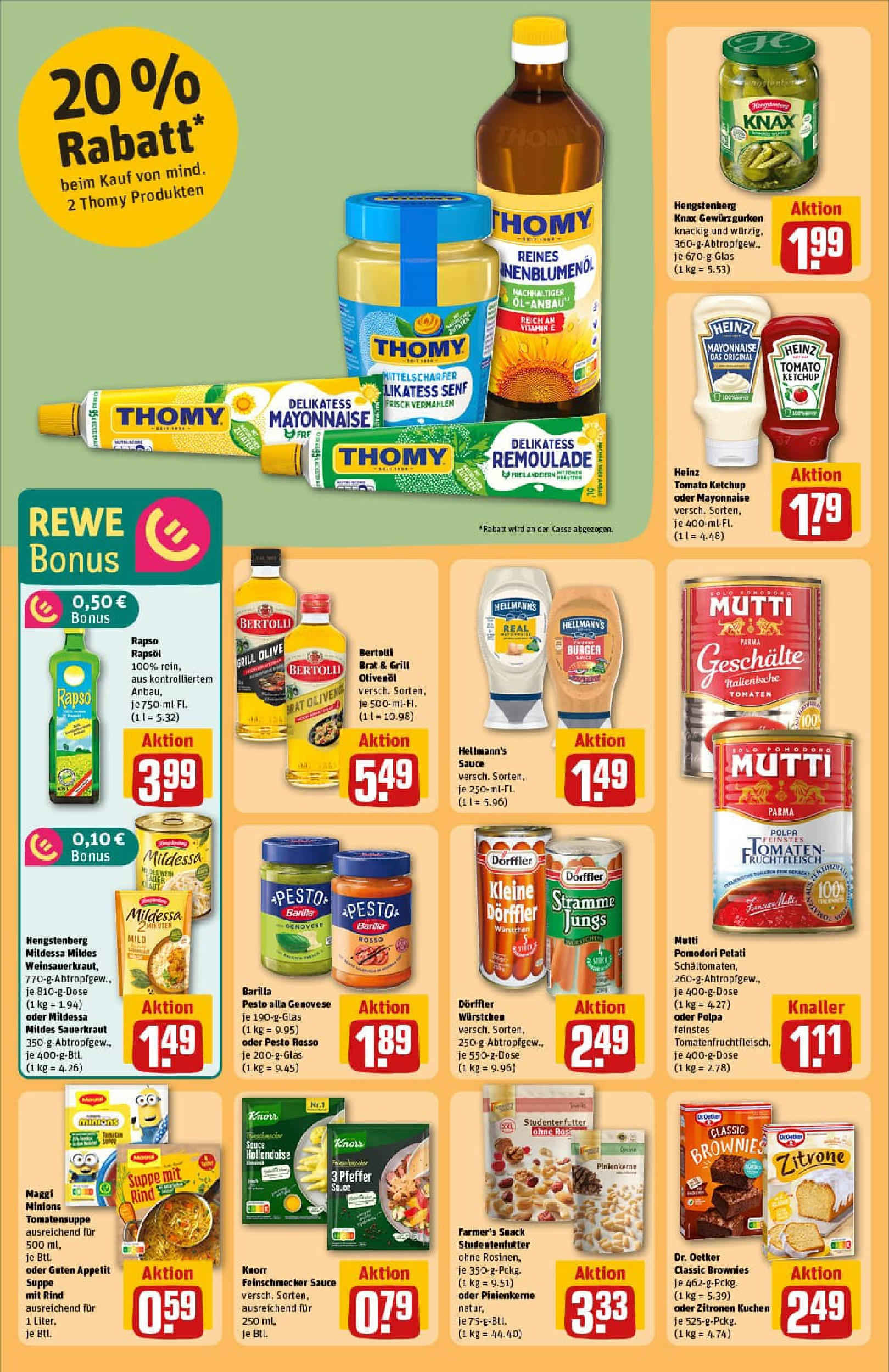 REWE Prospekt ab 21.09.2025 zum Blättern » Angebote | Seite: 34 | Produkte: Grill, Olivenol, Knorr, Mayonnaise REWE Prospekt ab 21.09.2025 zum Blättern » Angebote | Seite: 34 | Produkte: Grill, Olivenol, Knorr, Mayonnaise