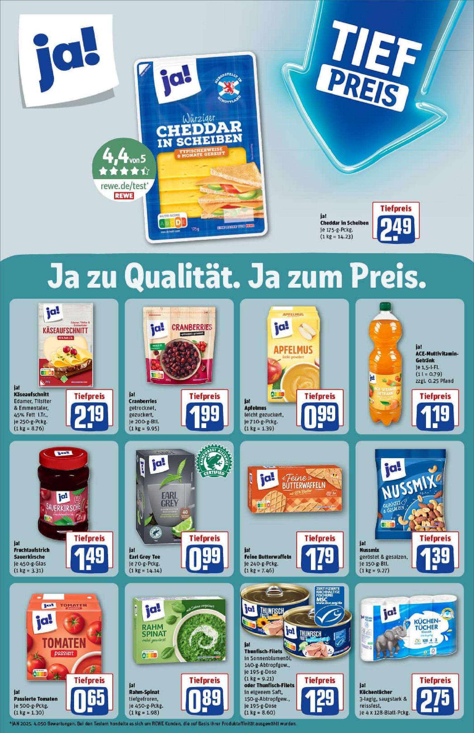 REWE Prospekt ab 21.09.2025 zum Blättern » Angebote | Seite: 37 | Produkte: Butter, Thunfisch, Tomaten, Kuchen REWE Prospekt ab 21.09.2025 zum Blättern » Angebote | Seite: 37 | Produkte: Butter, Thunfisch, Tomaten, Kuchen
