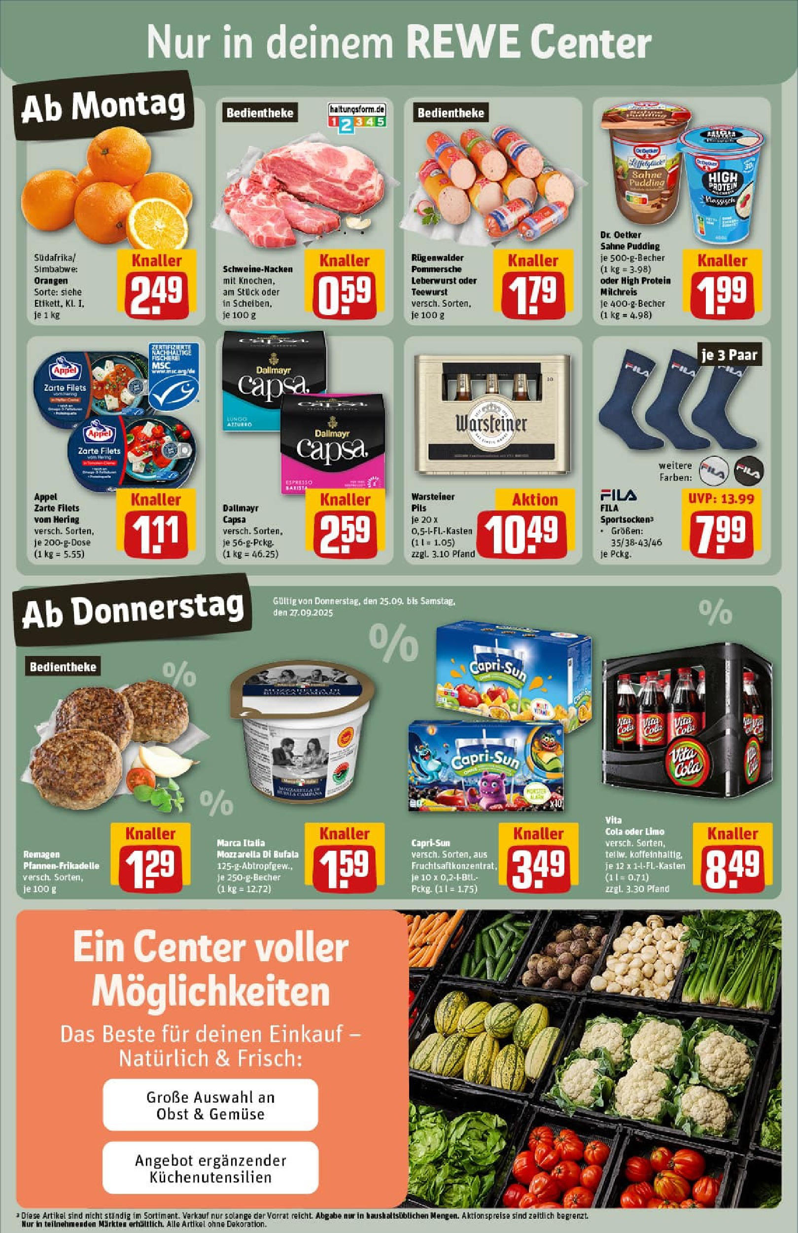 REWE Prospekt ab 21.09.2025 zum Blättern » Angebote | Seite: 3 | Produkte: Cola, Dallmayr, Sahne, Dallmayr capsa REWE Prospekt ab 21.09.2025 zum Blättern » Angebote | Seite: 3 | Produkte: Cola, Dallmayr, Sahne, Dallmayr capsa