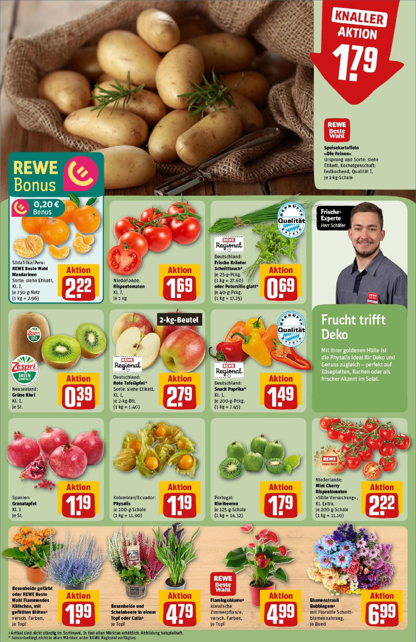 REWE Prospekt ab 21.09.2025 zum Blättern » Angebote | Seite: 13 | Produkte: Hülle, Granatapfel, Paprika, Kiwi REWE Prospekt ab 21.09.2025 zum Blättern » Angebote | Seite: 13 | Produkte: Hülle, Granatapfel, Paprika, Kiwi