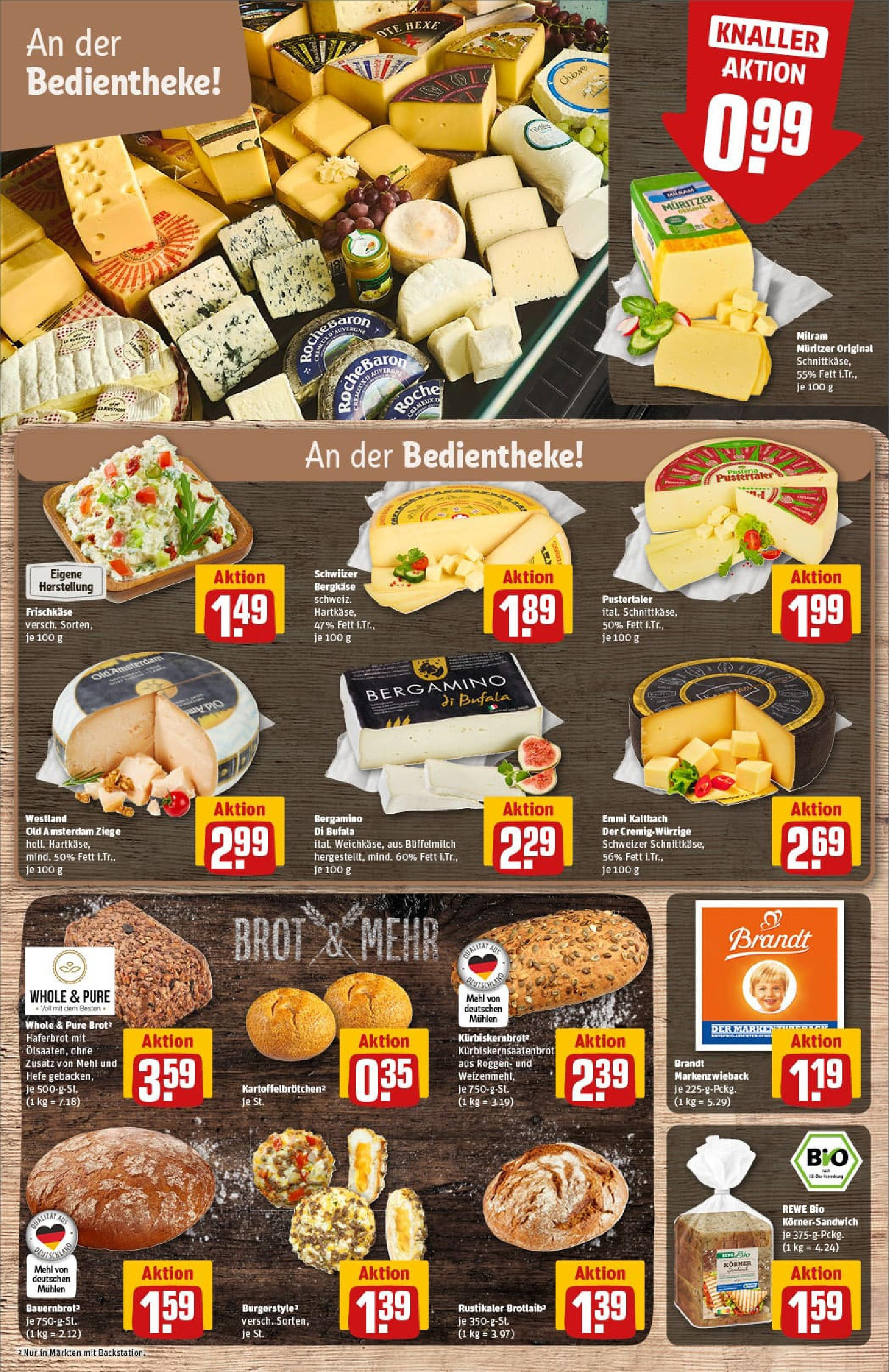 REWE Prospekt ab 21.09.2025 zum Blättern » Angebote | Seite: 19 | Produkte: Mehl, Milram, Brot, Frischkase REWE Prospekt ab 21.09.2025 zum Blättern » Angebote | Seite: 19 | Produkte: Mehl, Milram, Brot, Frischkase