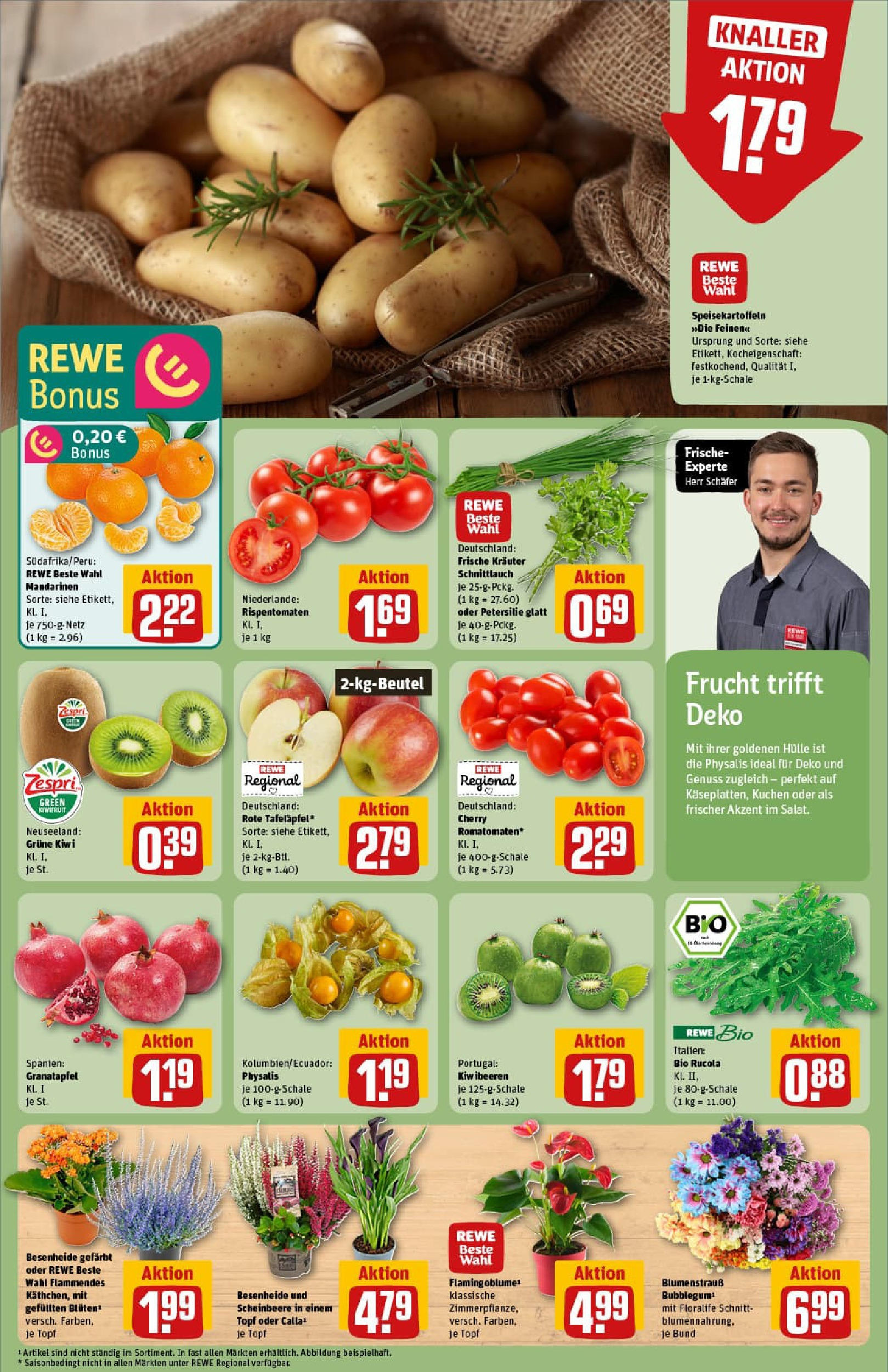 REWE Prospekt ab 21.09.2025 zum Blättern » Angebote | Seite: 11 | Produkte: Hülle, Granatapfel, Mandarinen, Kuchen