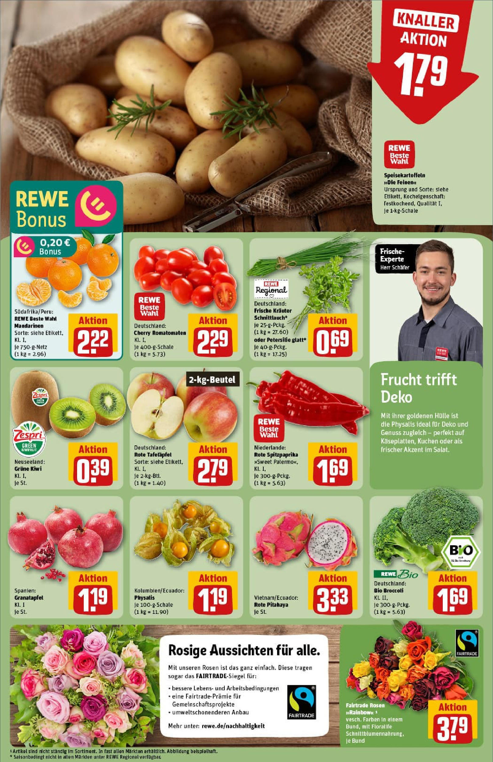 REWE Prospekt ab 21.09.2025 zum Blättern » Angebote | Seite: 11 | Produkte: Hülle, Granatapfel, Mandarinen, Kuchen