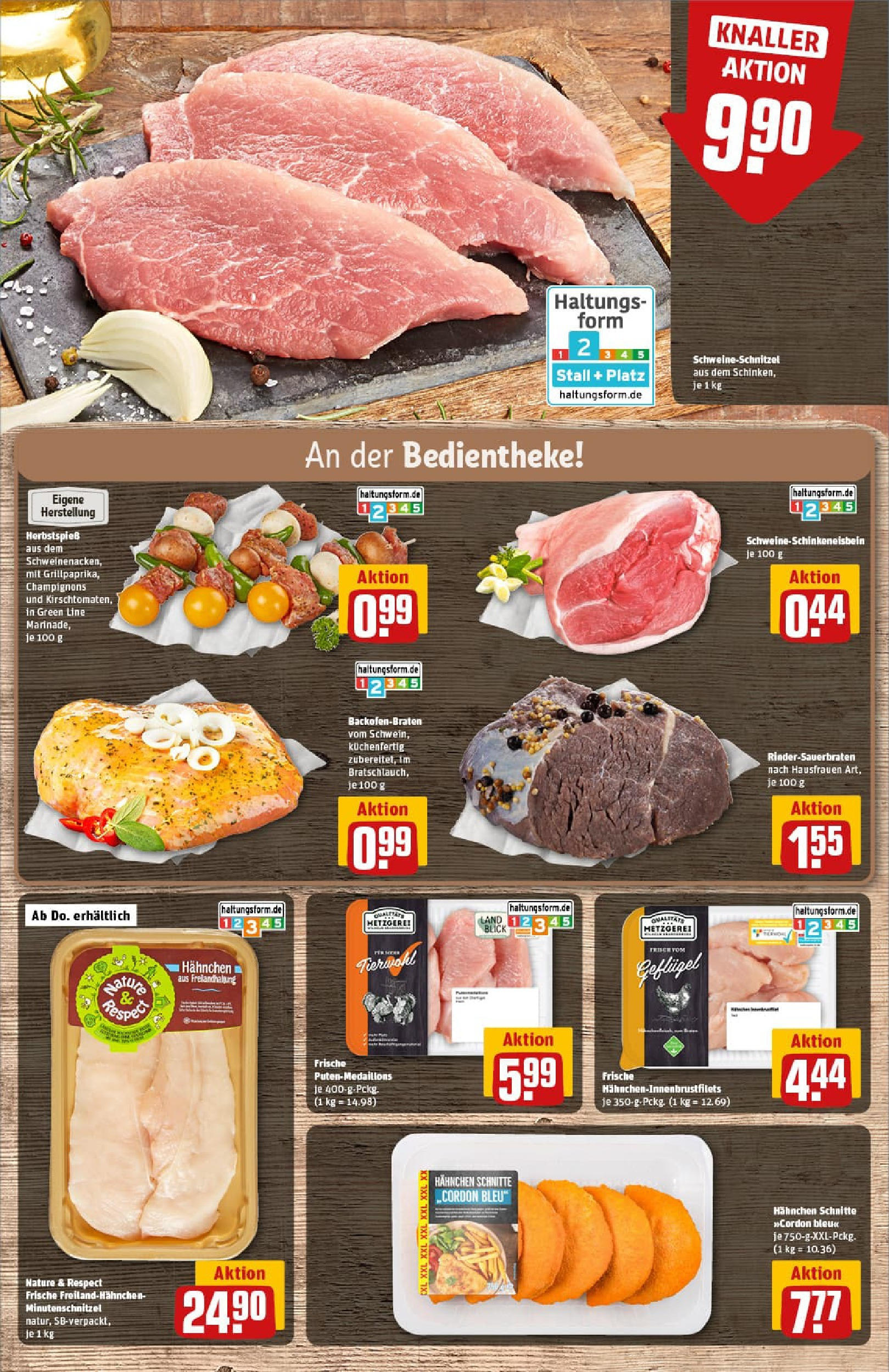 REWE Prospekt ab 21.09.2025 zum Blättern » Angebote | Seite: 12 | Produkte: Hahnchen, Champignons