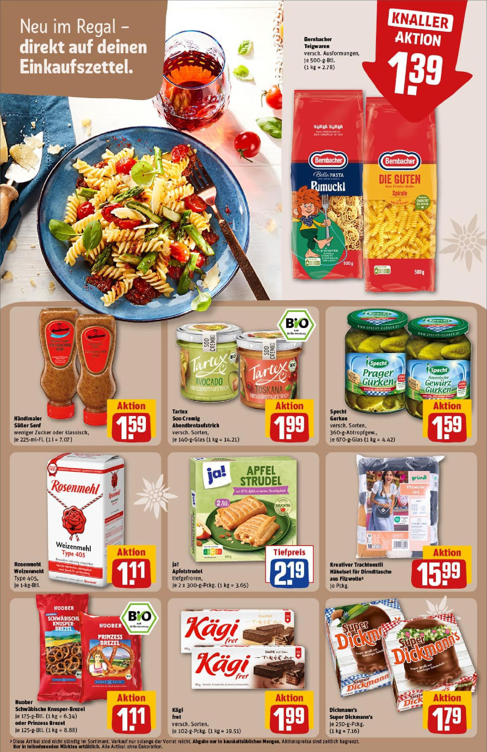 REWE Prospekt ab 21.09.2025 zum Blättern » Angebote | Seite: 27 | Produkte: Äpfel, Weizenmehl, Apple, Pasta REWE Prospekt ab 21.09.2025 zum Blättern » Angebote | Seite: 27 | Produkte: Äpfel, Weizenmehl, Apple, Pasta