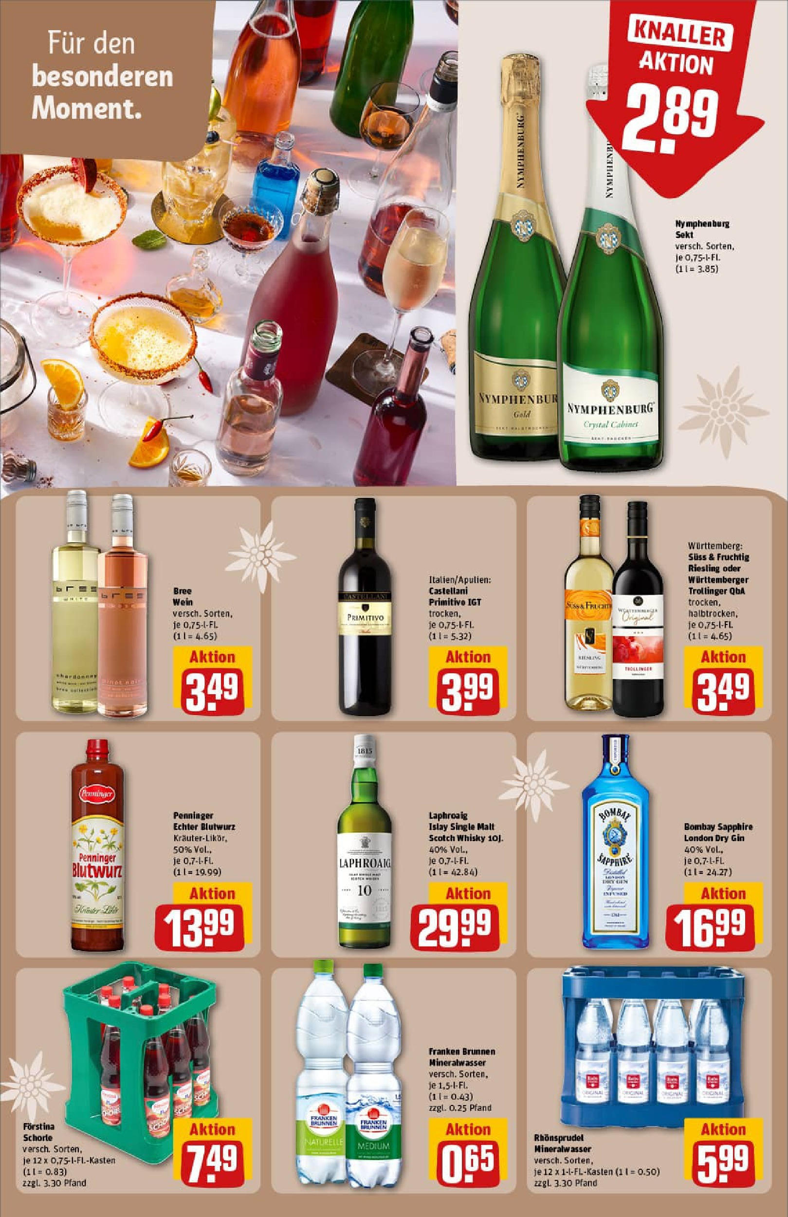 REWE Prospekt ab 21.09.2025 zum Blättern » Angebote | Seite: 28 | Produkte: Whisky, Bree, Mineralwasser, Gin REWE Prospekt ab 21.09.2025 zum Blättern » Angebote | Seite: 28 | Produkte: Whisky, Bree, Mineralwasser, Gin