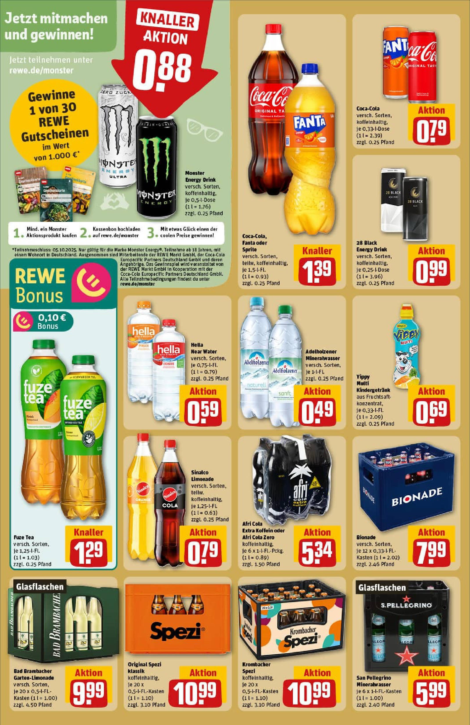 REWE Prospekt ab 21.09.2025 zum Blättern » Angebote | Seite: 30 | Produkte: Sinalco, Limonade, Mineralwasser, Hella REWE Prospekt ab 21.09.2025 zum Blättern » Angebote | Seite: 30 | Produkte: Sinalco, Limonade, Mineralwasser, Hella